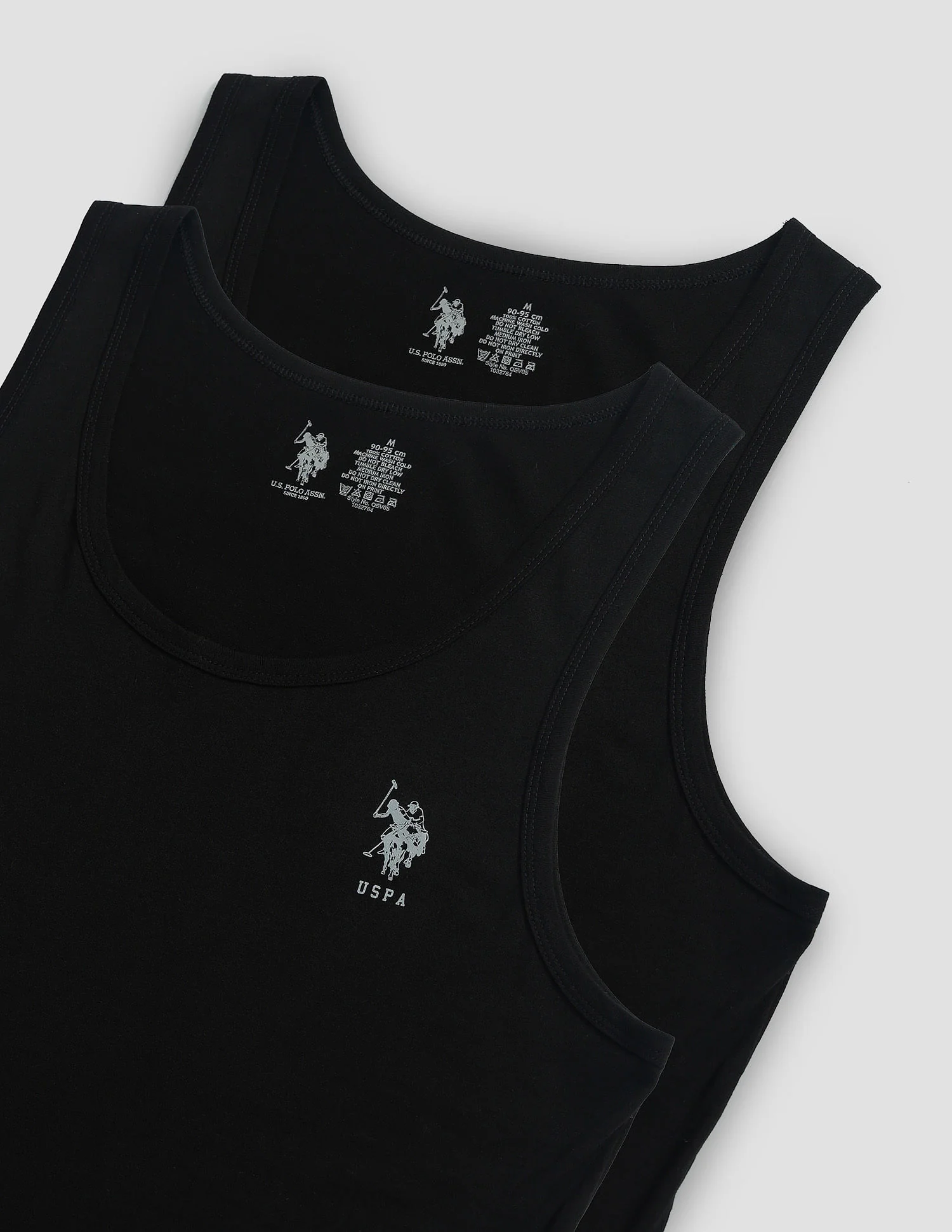 Pack Of 2 Men Scoop Neck Sleeveless Cotton Innerwear Vests - Image 2