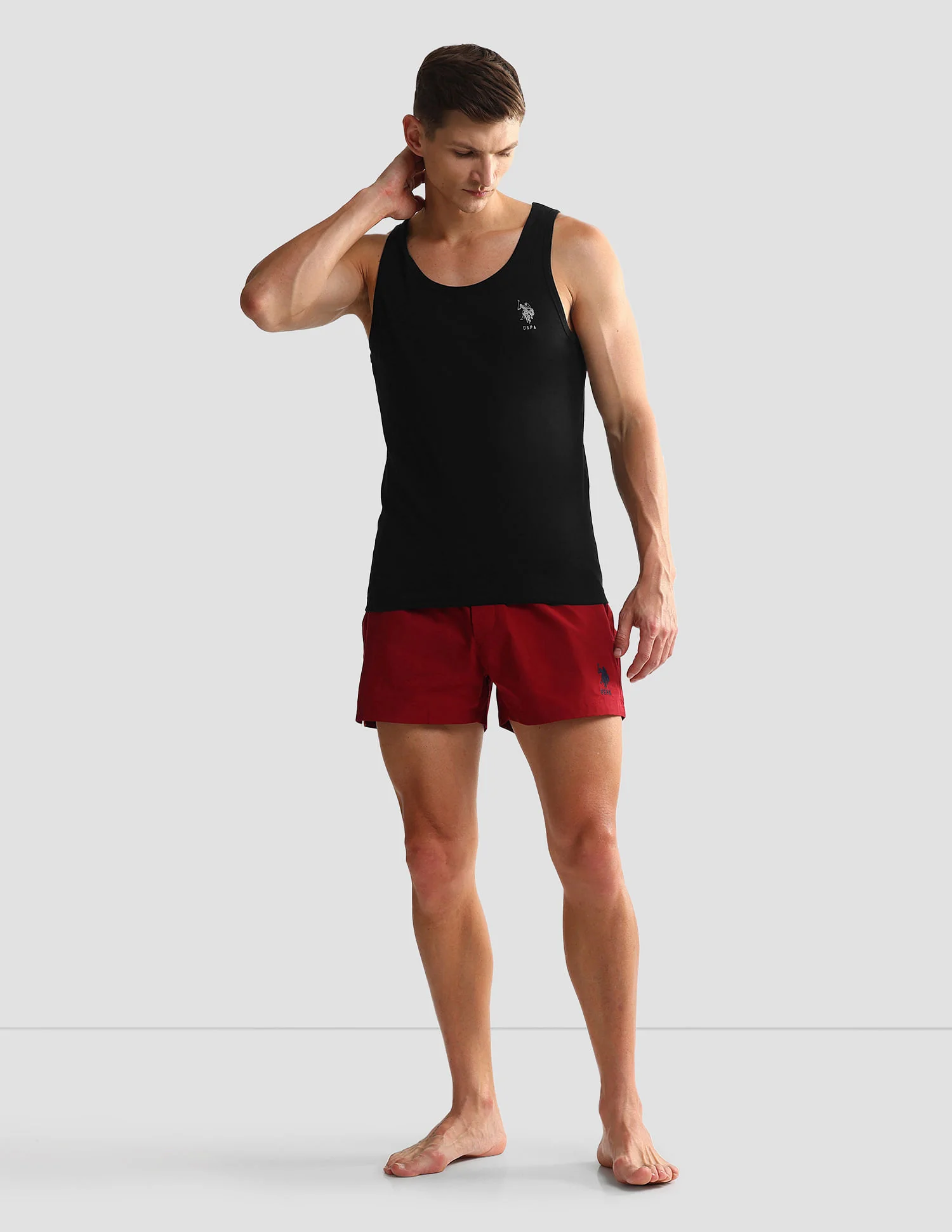 Pack Of 2 Men Scoop Neck Sleeveless Cotton Innerwear Vests - Image 3