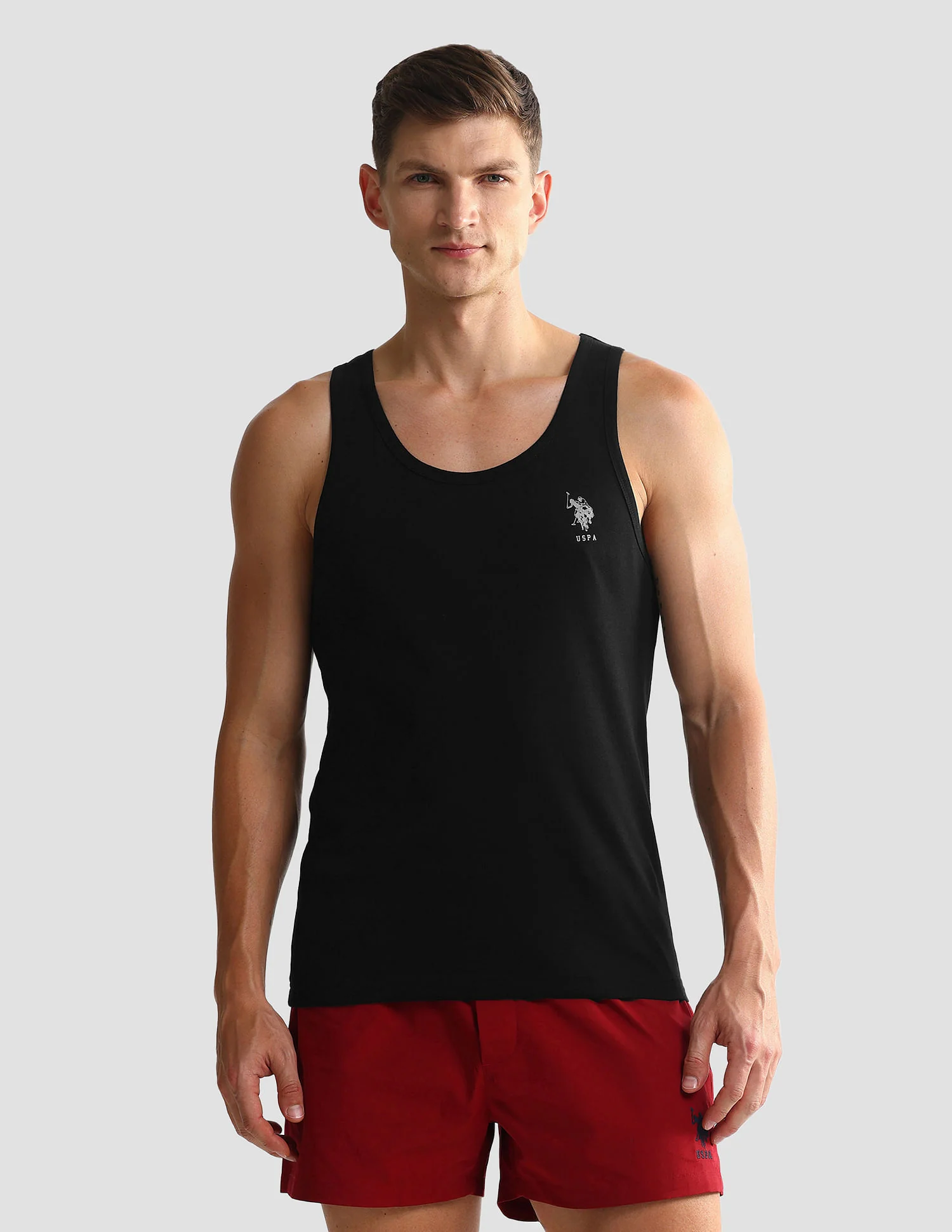 Pack Of 2 Men Scoop Neck Sleeveless Cotton Innerwear Vests - Image 6