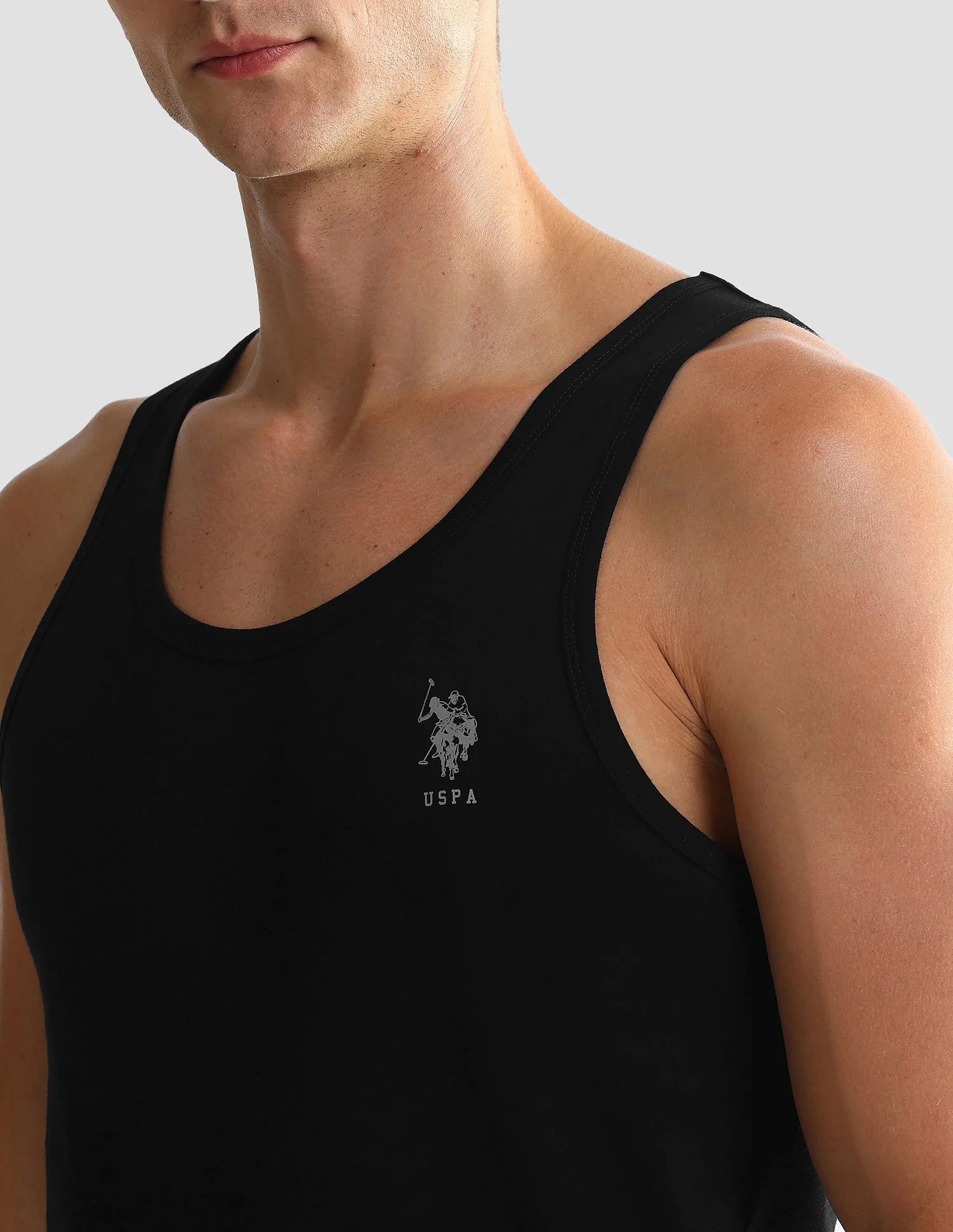 Pack Of 2 Men Scoop Neck Sleeveless Cotton Innerwear Vests - Image 7