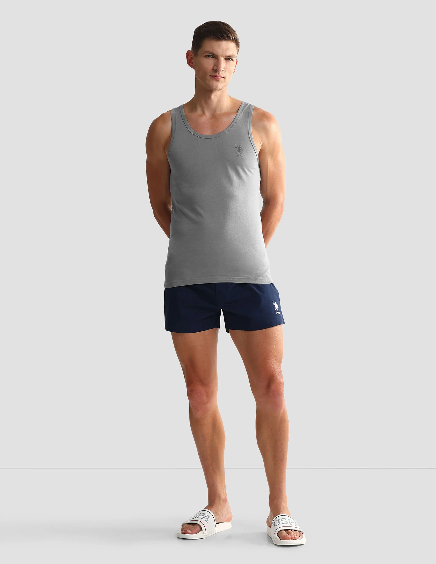 Solid Cotton OEV05 Vest - Pack Of 2 - Image 3
