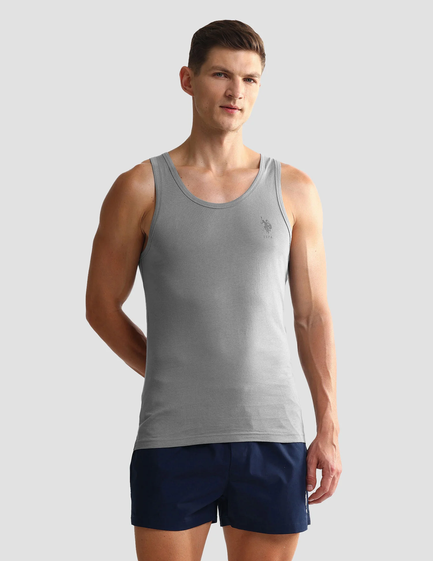 Solid Cotton OEV05 Vest - Pack Of 2 - Image 7