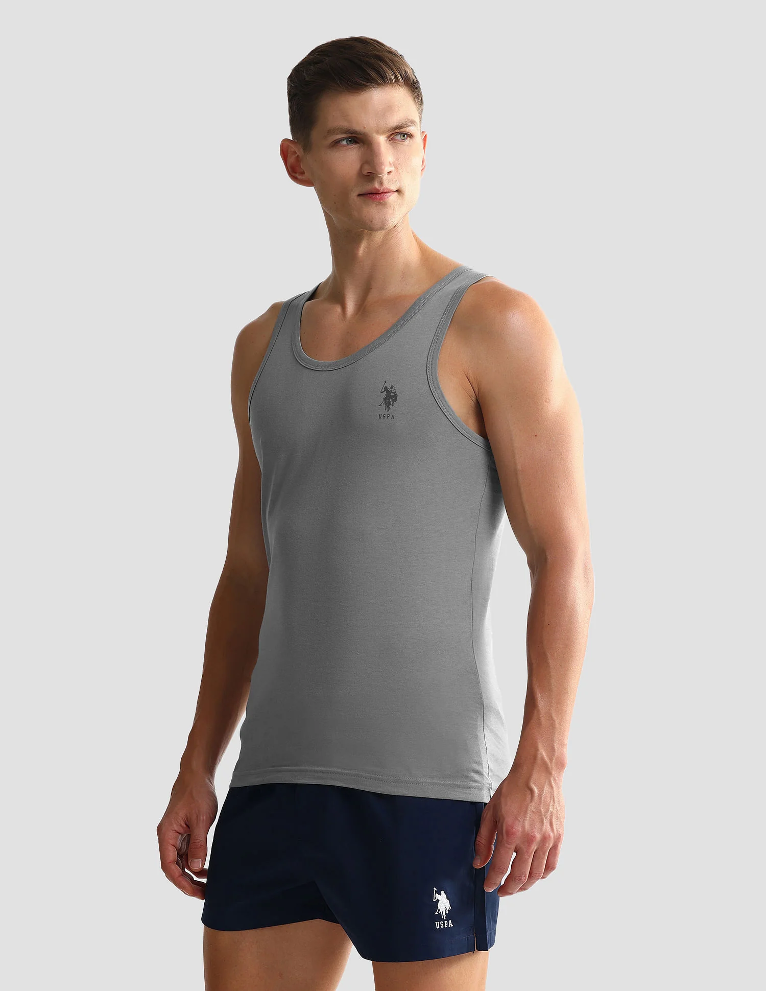 Solid Cotton OEV05 Vest - Pack Of 2 - Image 4