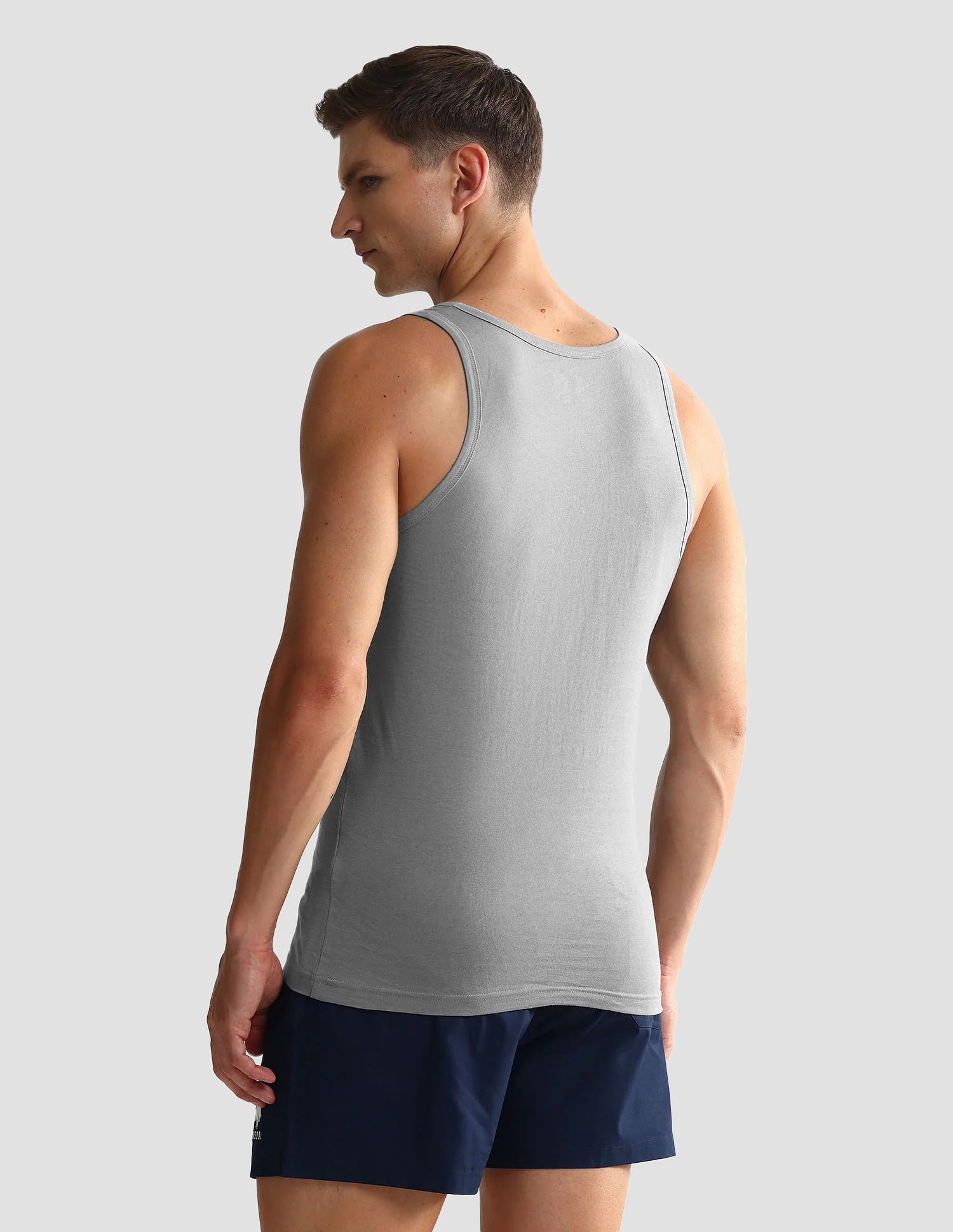 Solid Cotton OEV05 Vest - Pack Of 2 - Image 5