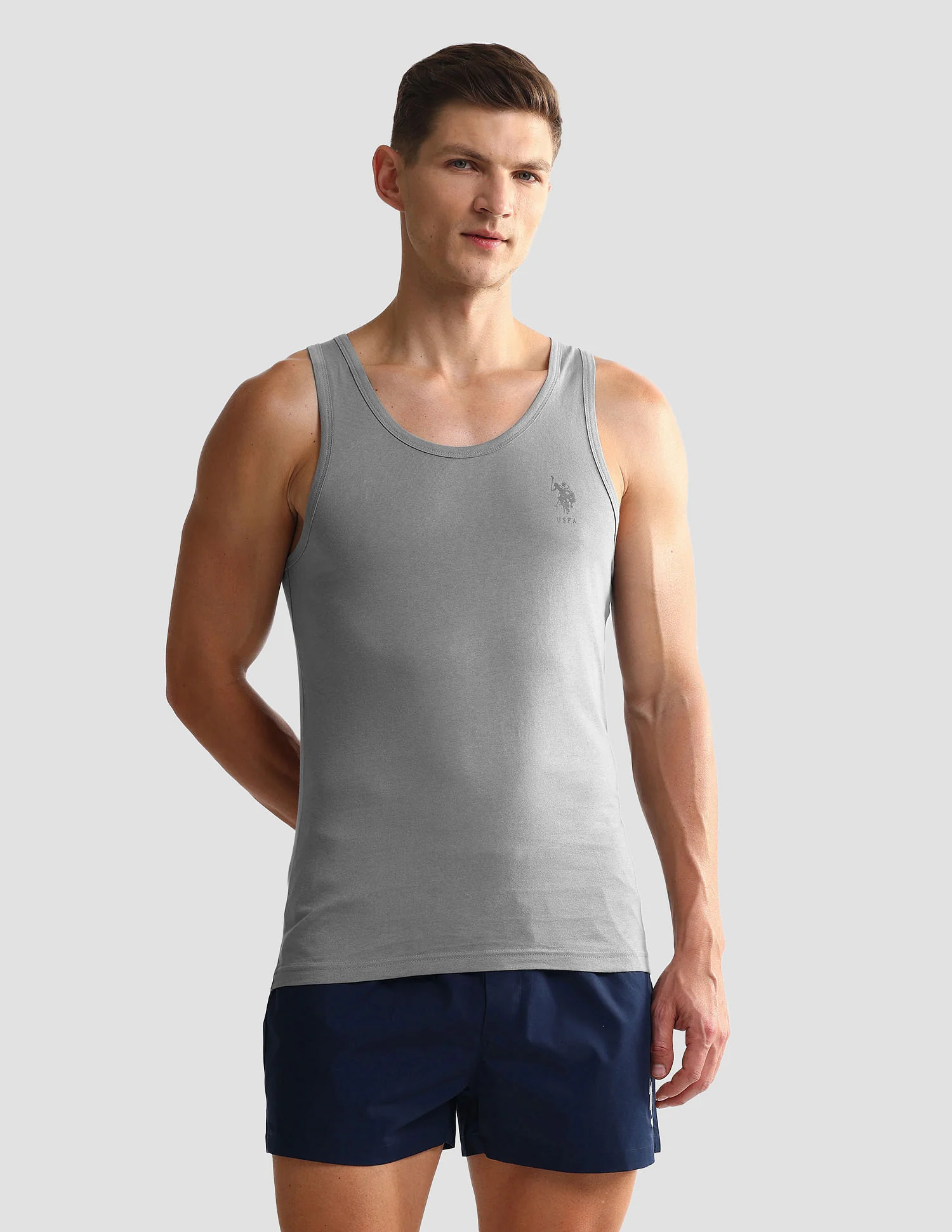 Solid Cotton OEV05 Vest - Pack Of 2 - Image 6