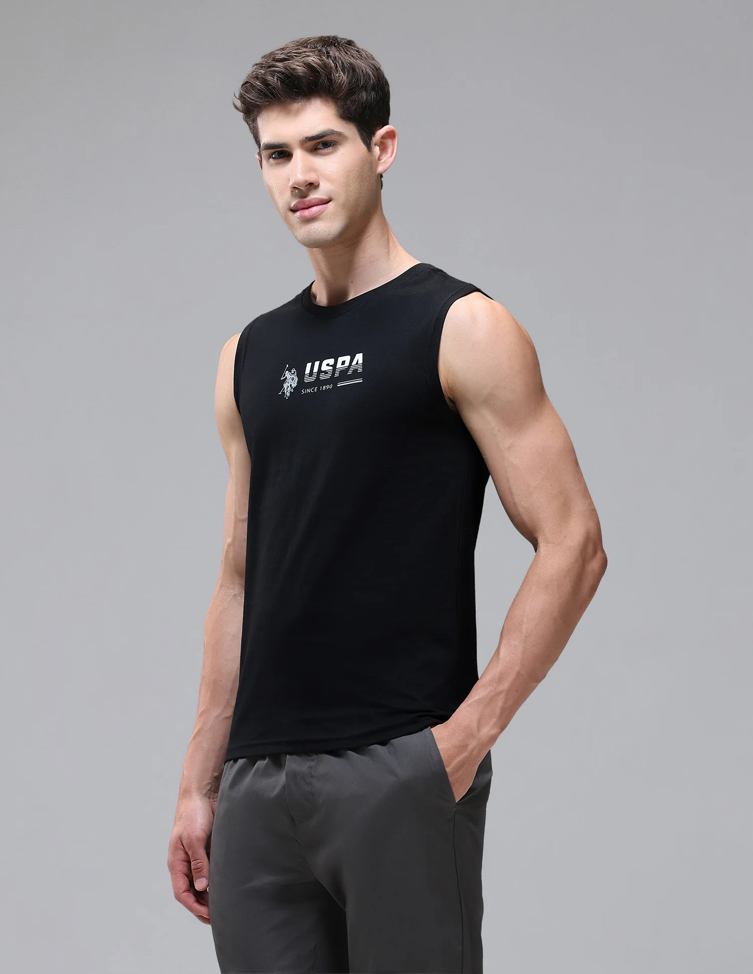 Solid Cotton OEV06 Vest - Pack Of 1 - Image 4