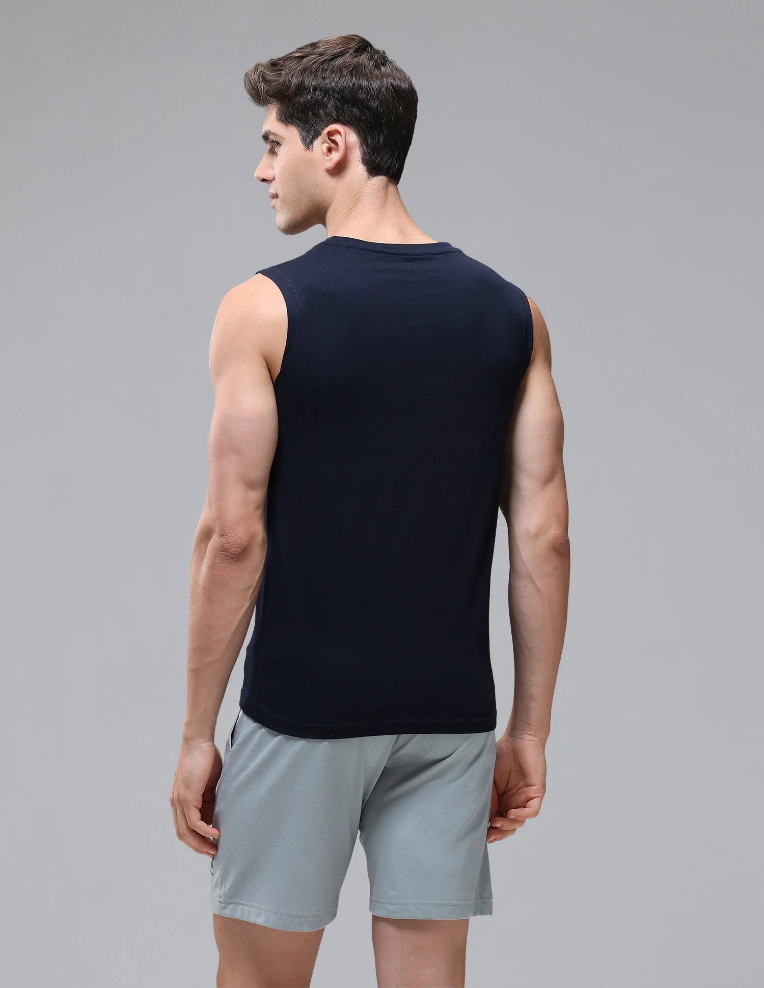 Solid Cotton OEV06 Vest - Pack Of 1 - Image 5
