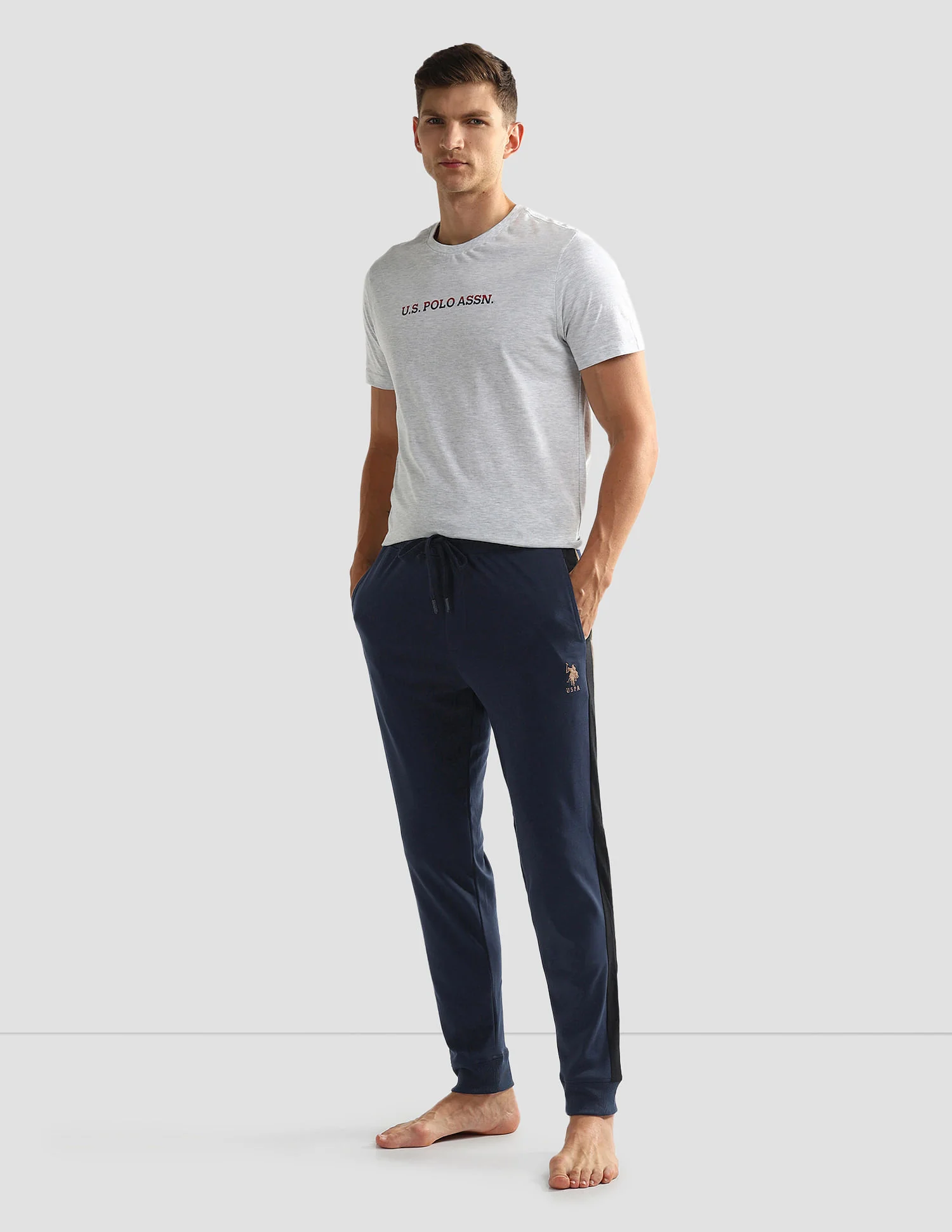 Solid OJ004 Lounge Joggers - Pack Of 1 - Image 3