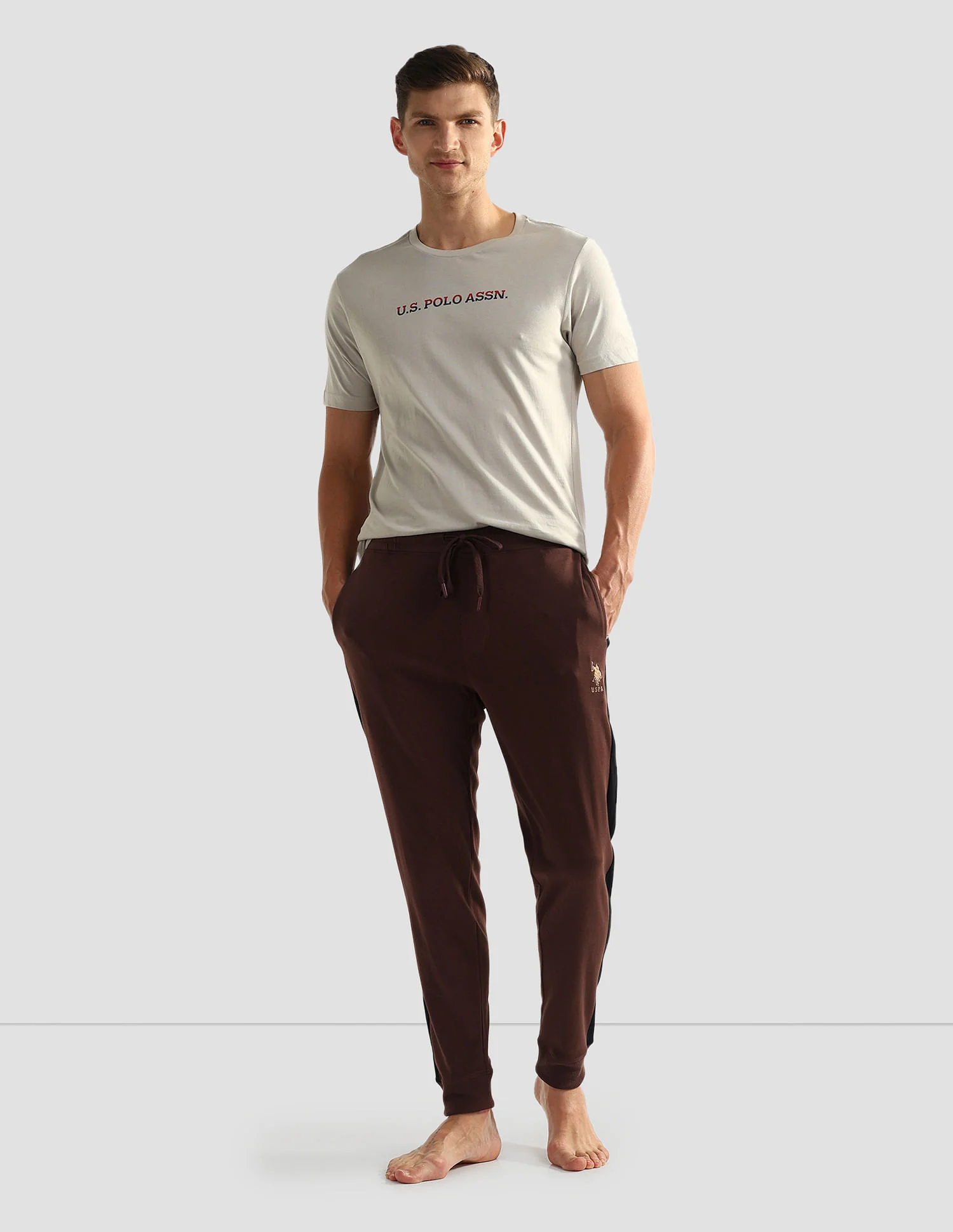 Solid OJ004 Lounge Joggers - Pack Of 1 - Image 3