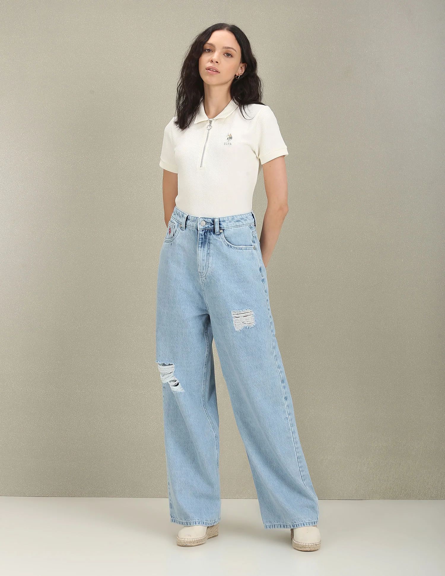 Karara Zipper Polo Shirt - Image 3