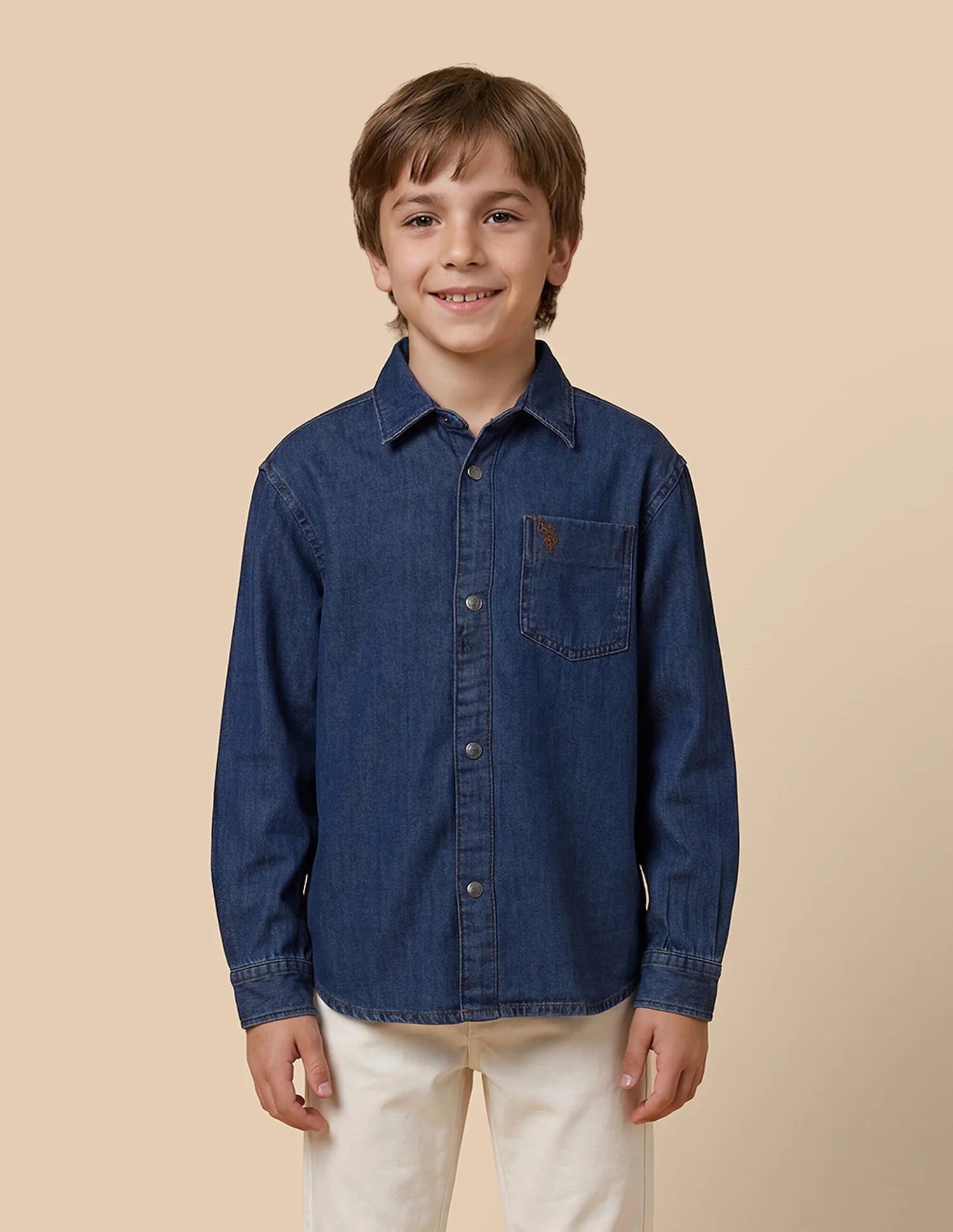 Boxy Fit Denim Shirt