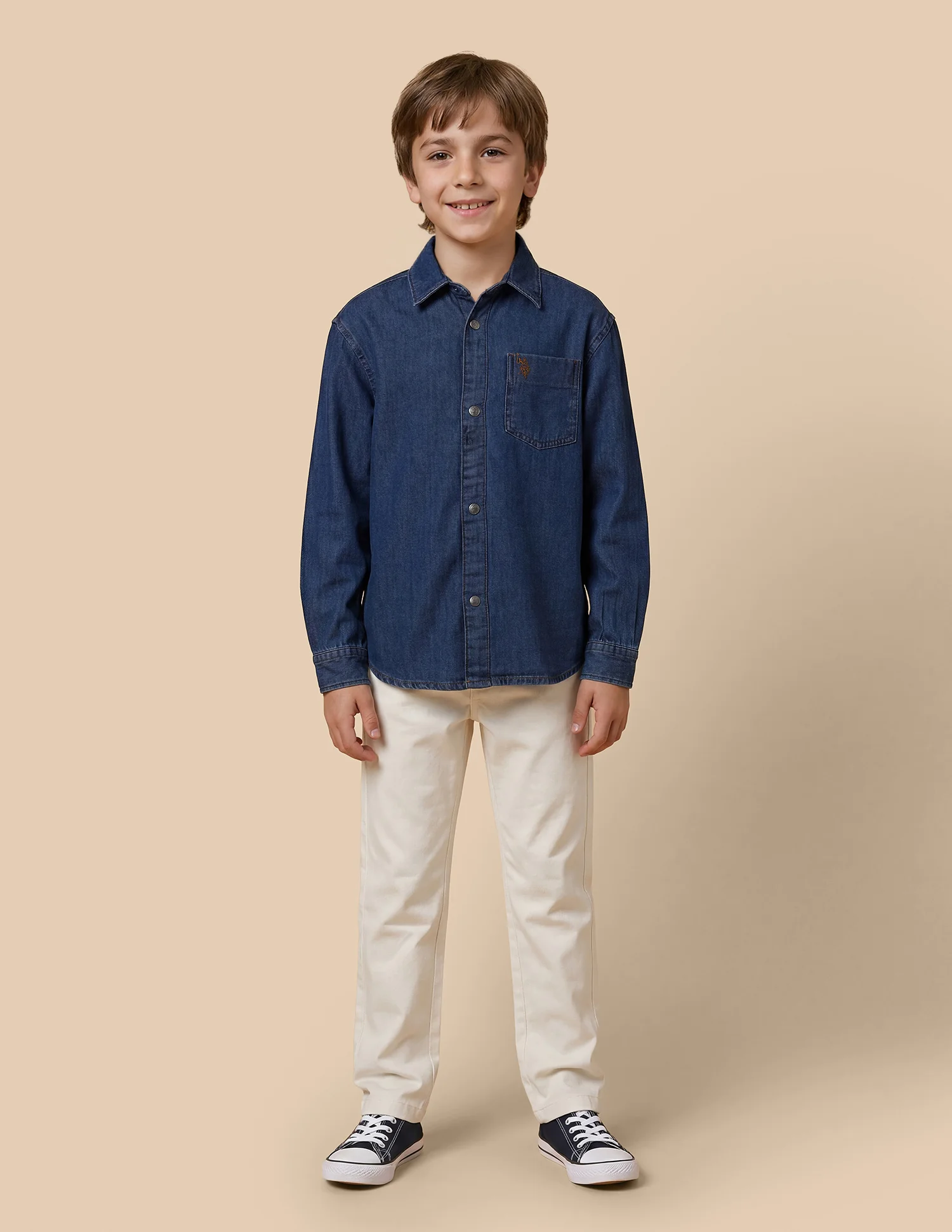 Boxy Fit Denim Shirt - Image 3