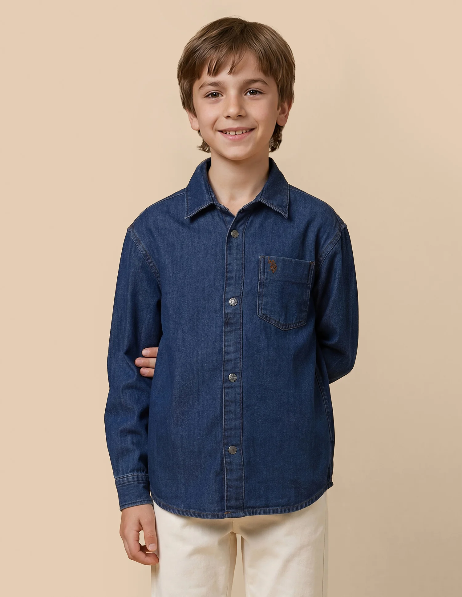 Boxy Fit Denim Shirt - Image 5