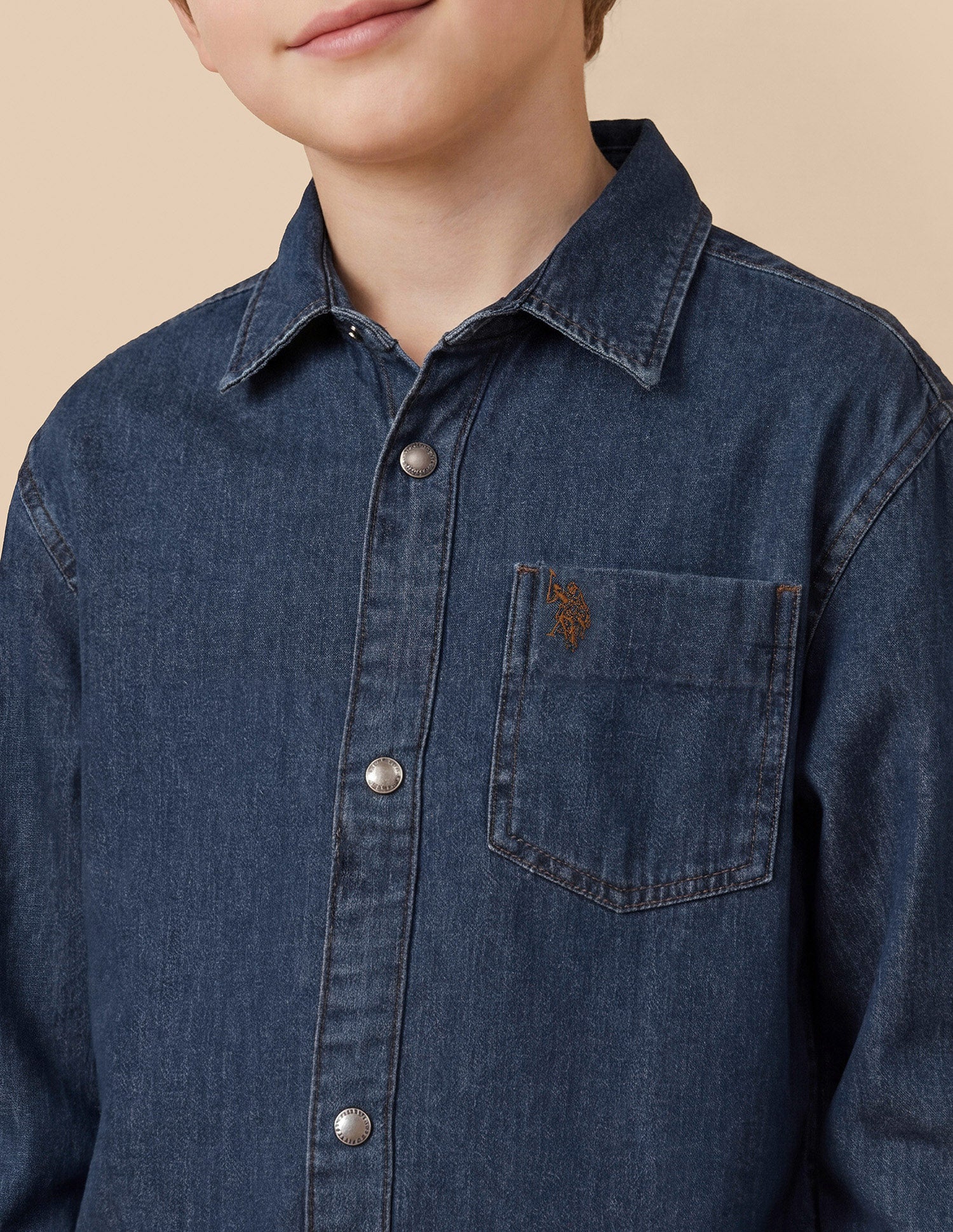 Boxy Fit Denim Shirt - Image 6