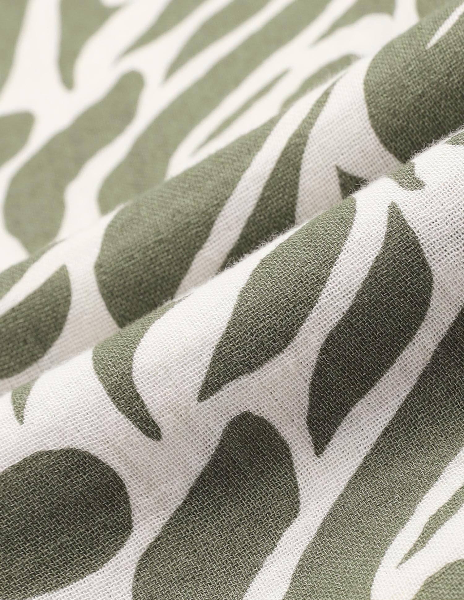 Boys Abstract Printed Cuban Shirt - Image 2