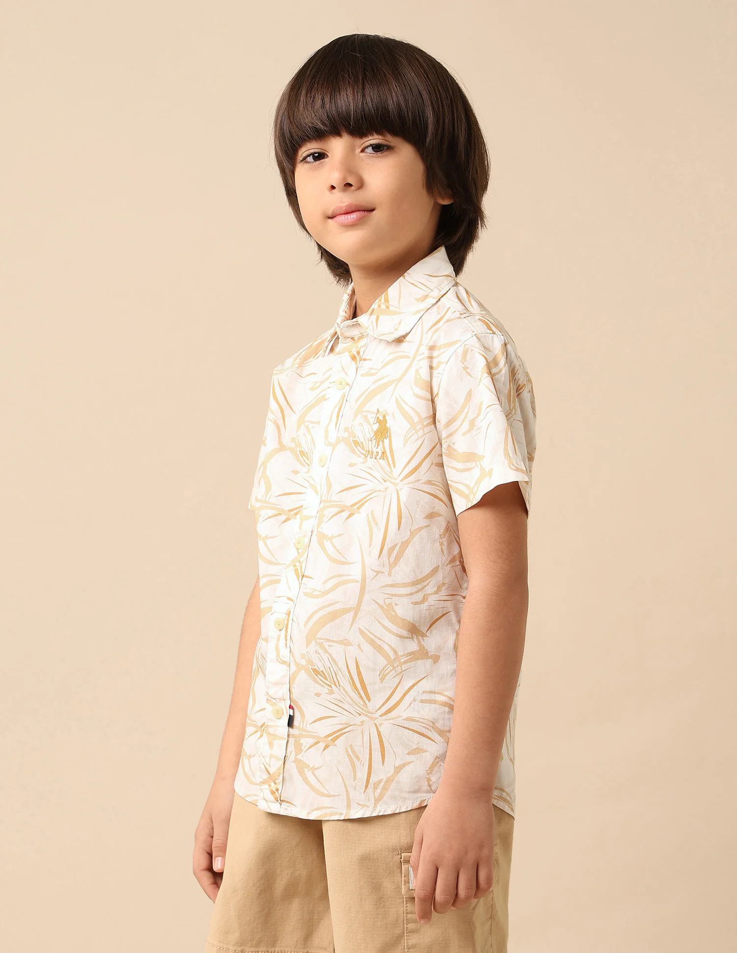Boys Abstract Printed Pure Cotton Shirt - Image 4