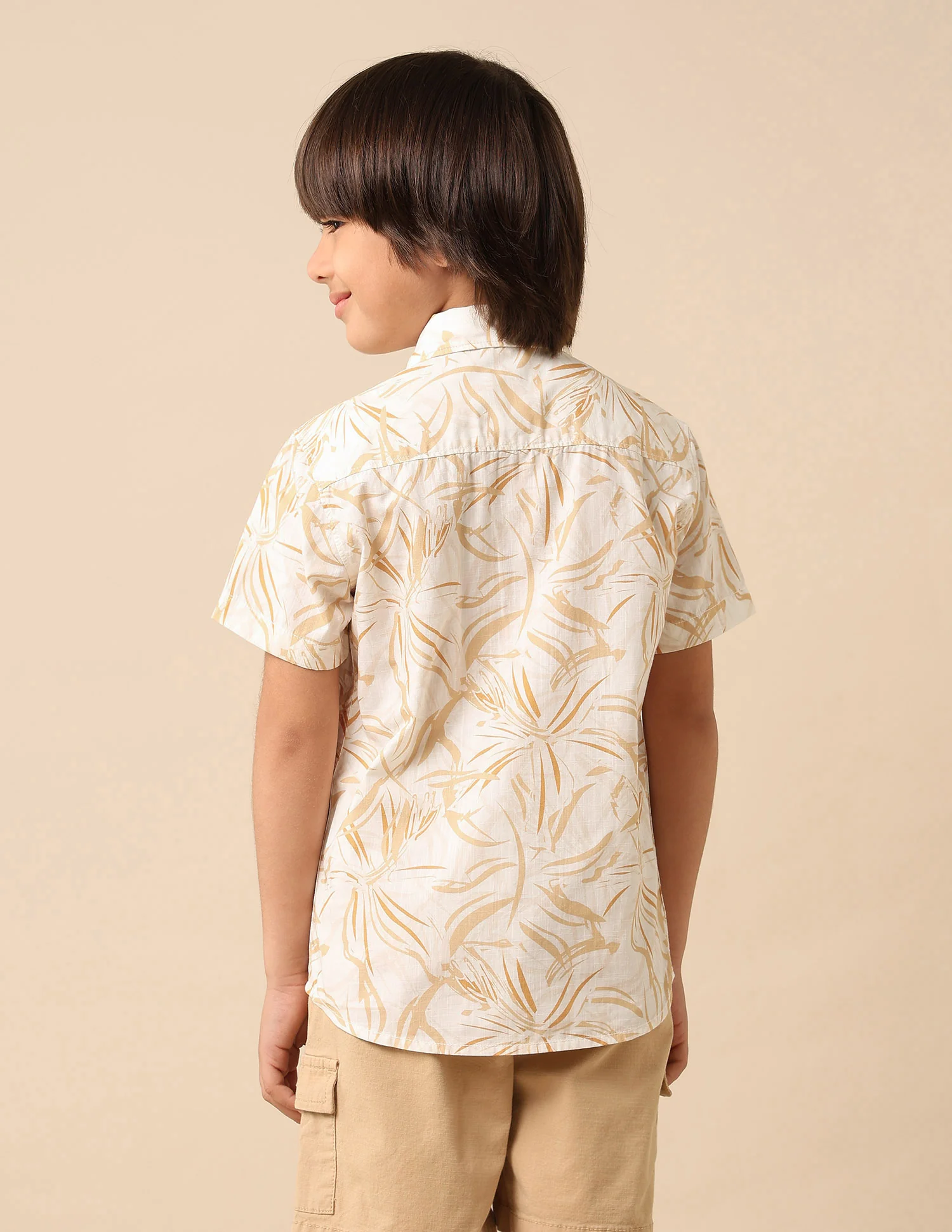 Boys Abstract Printed Pure Cotton Shirt - Image 5