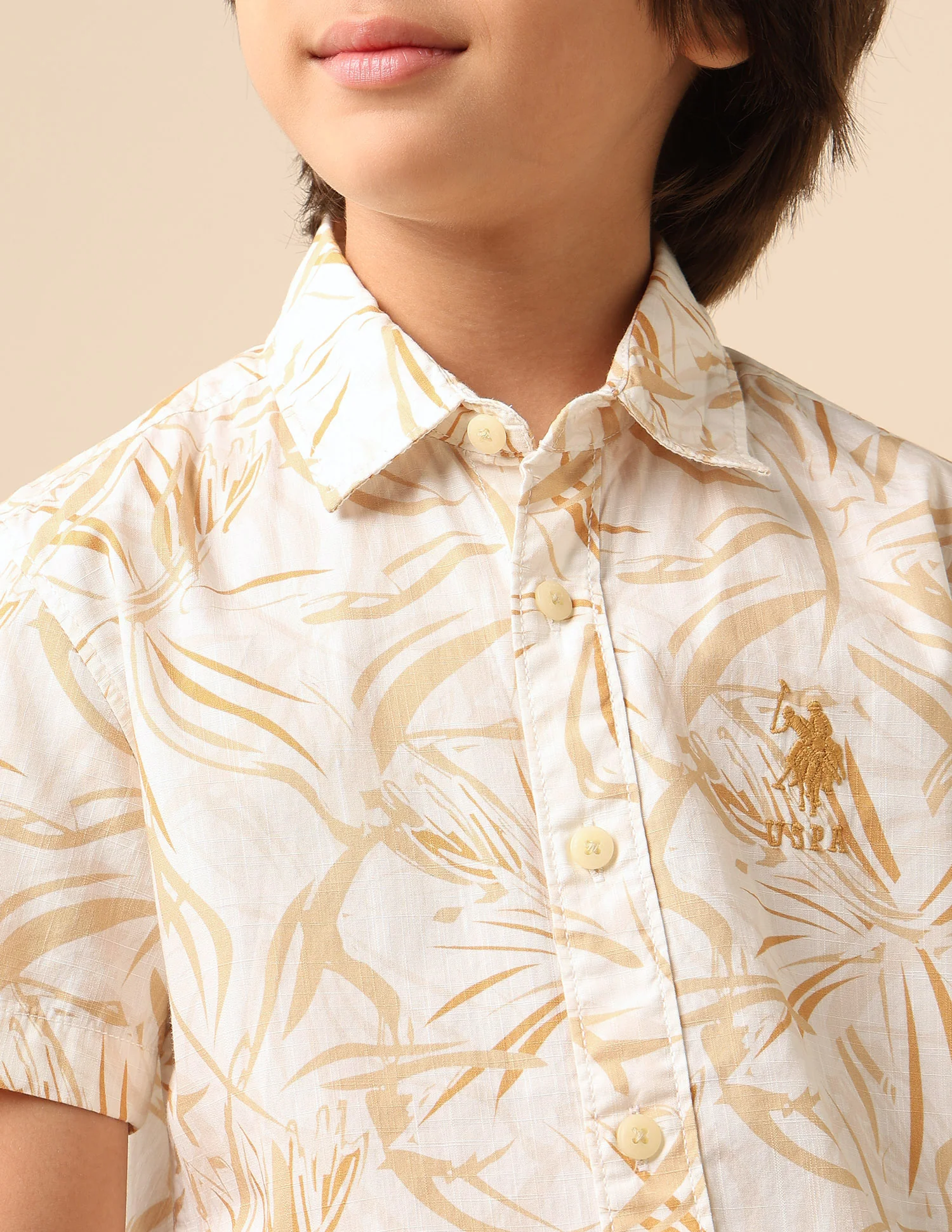 Boys Abstract Printed Pure Cotton Shirt - Image 6