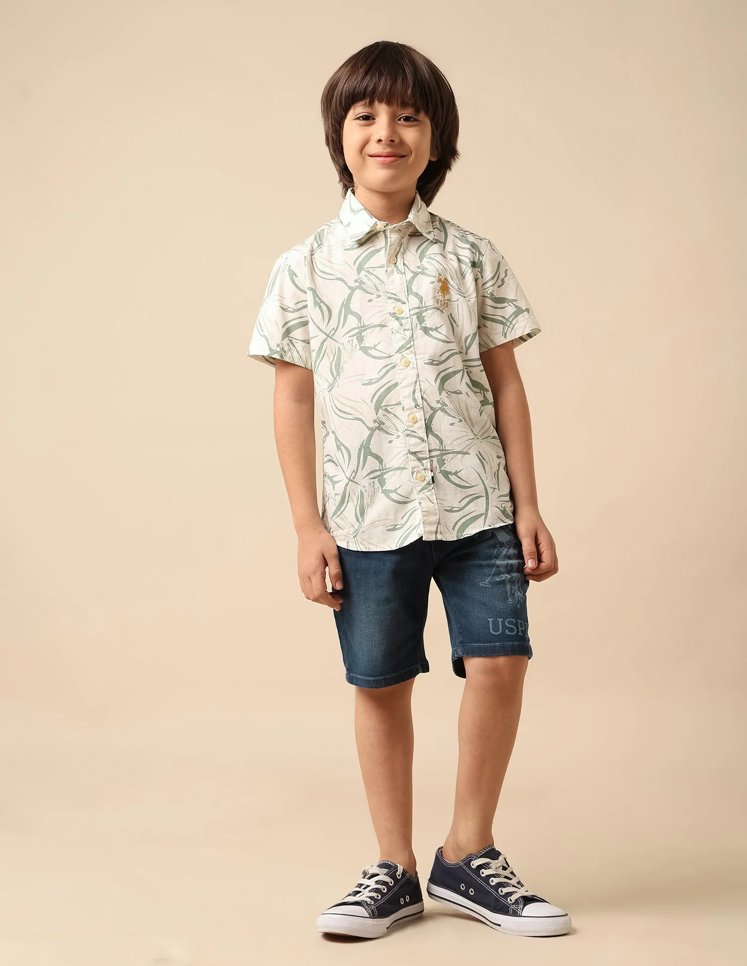 Boys Abstract Printed Pure Cotton Shirt - Image 3