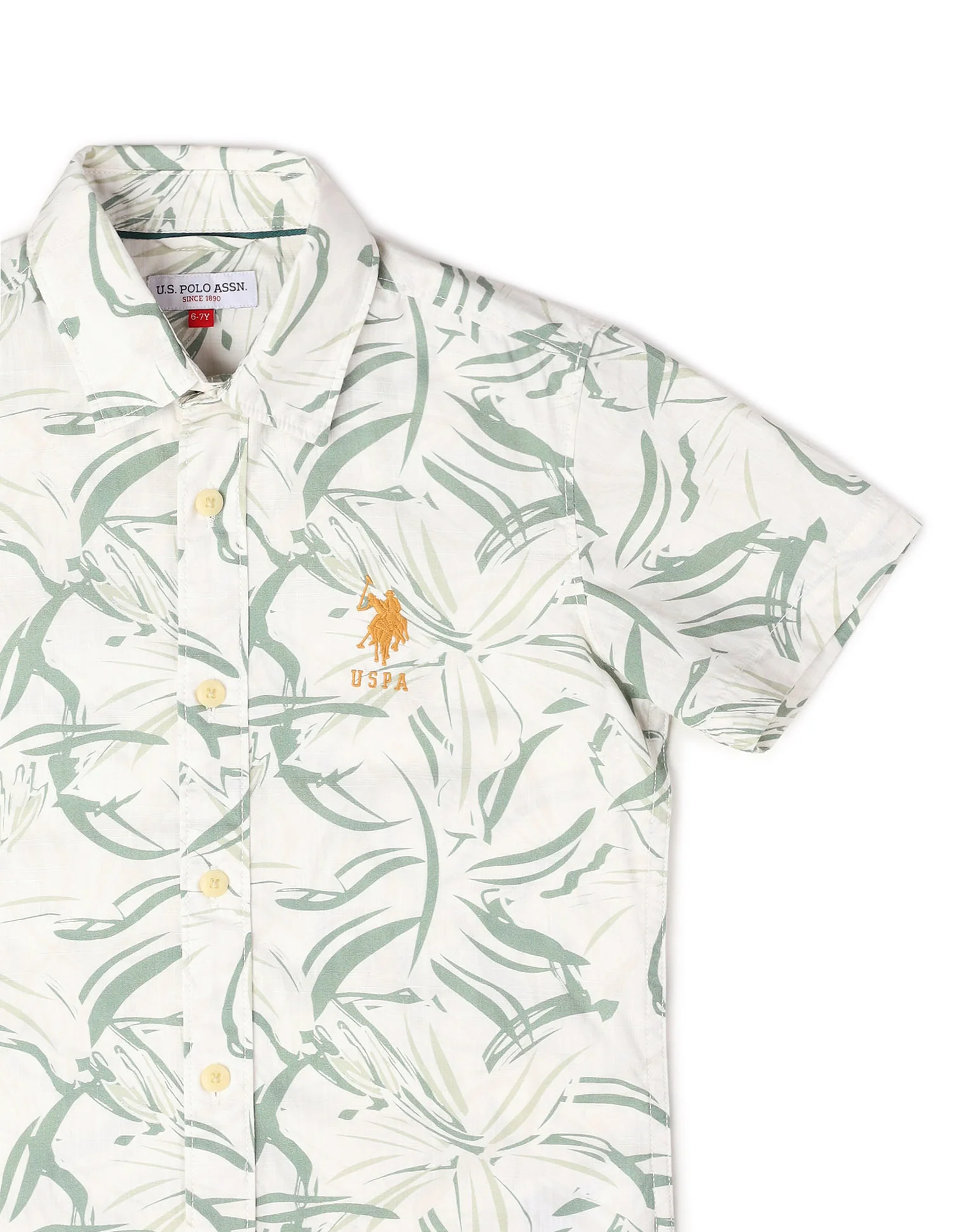 Boys Abstract Printed Pure Cotton Shirt - Image 9