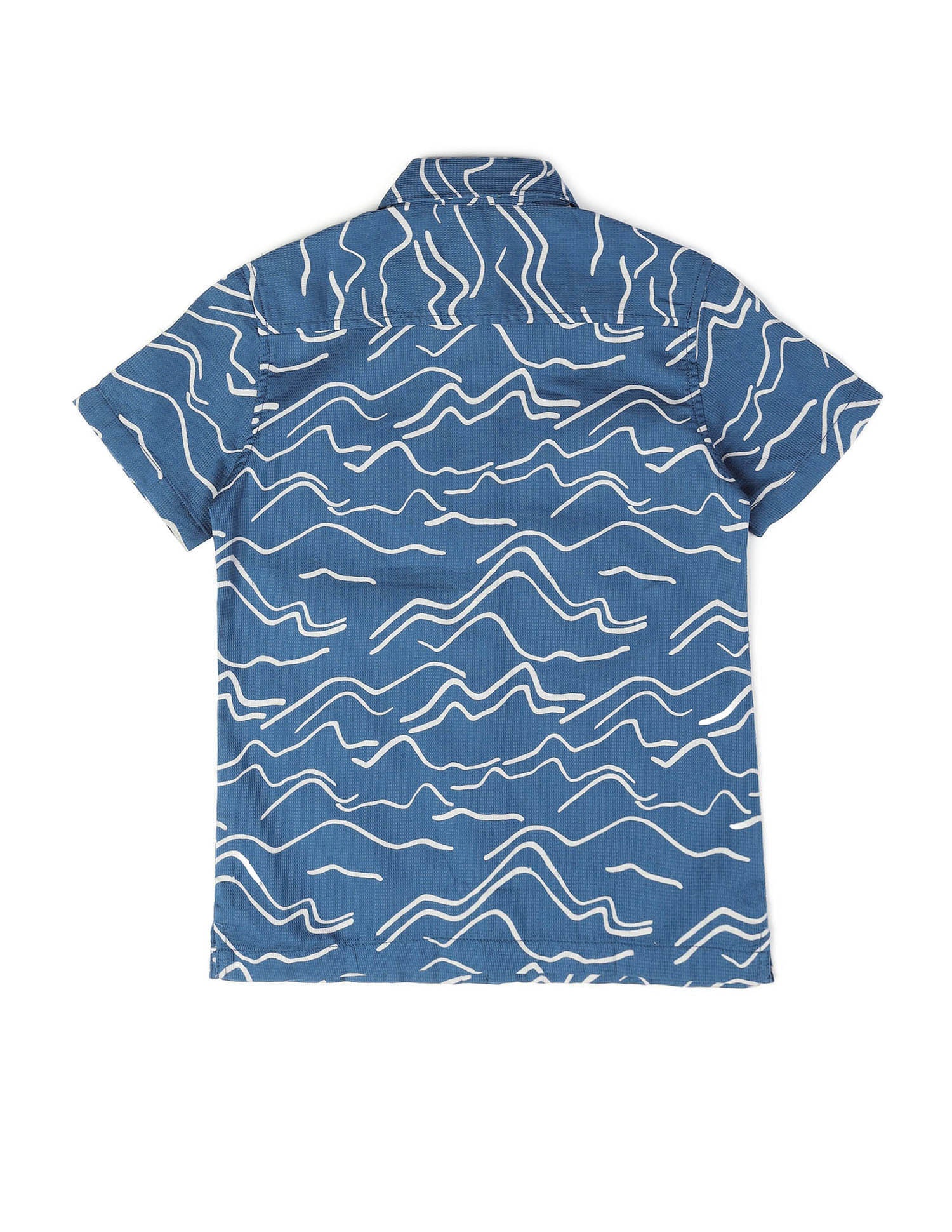 Boys Abstract Printed Pure Cotton Shirt - Image 8