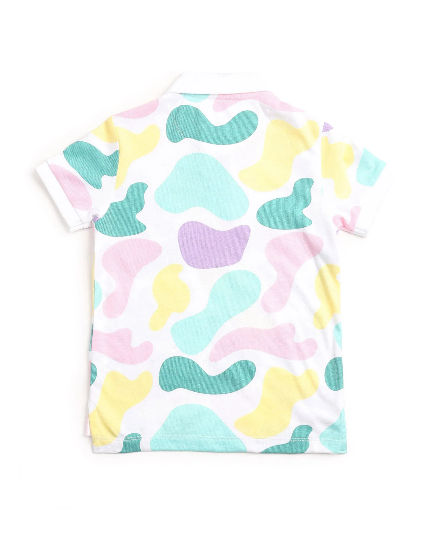 Boys Abstract Printed Regular Fit Polo Shirt - Image 7