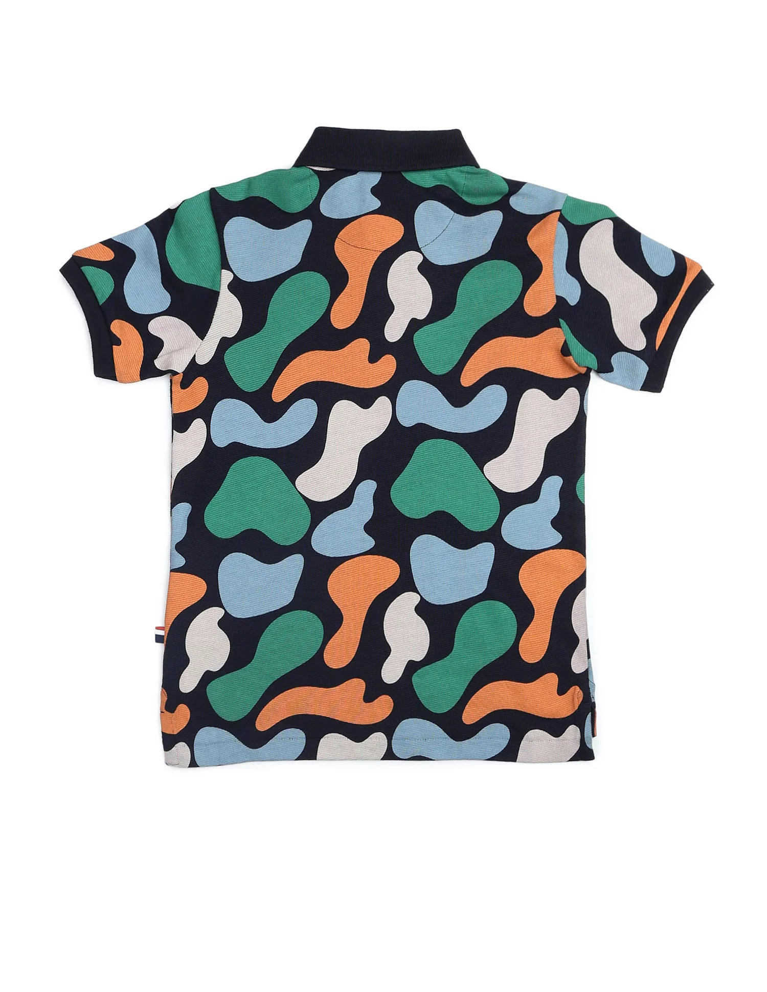 Boys Abstract Printed Regular Fit Polo Shirt - Image 8