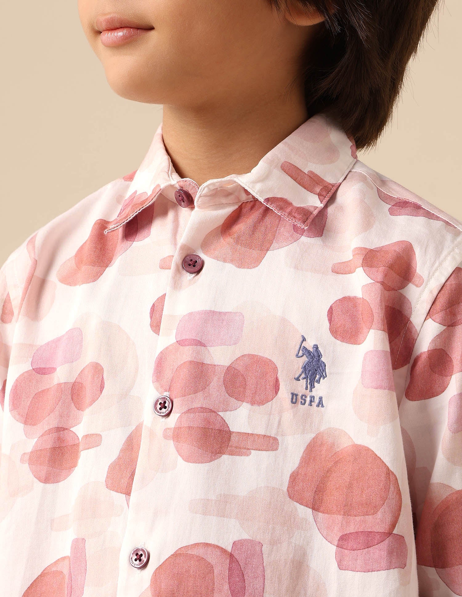 Boys Abstract Printed Satin Shirt - Image 6