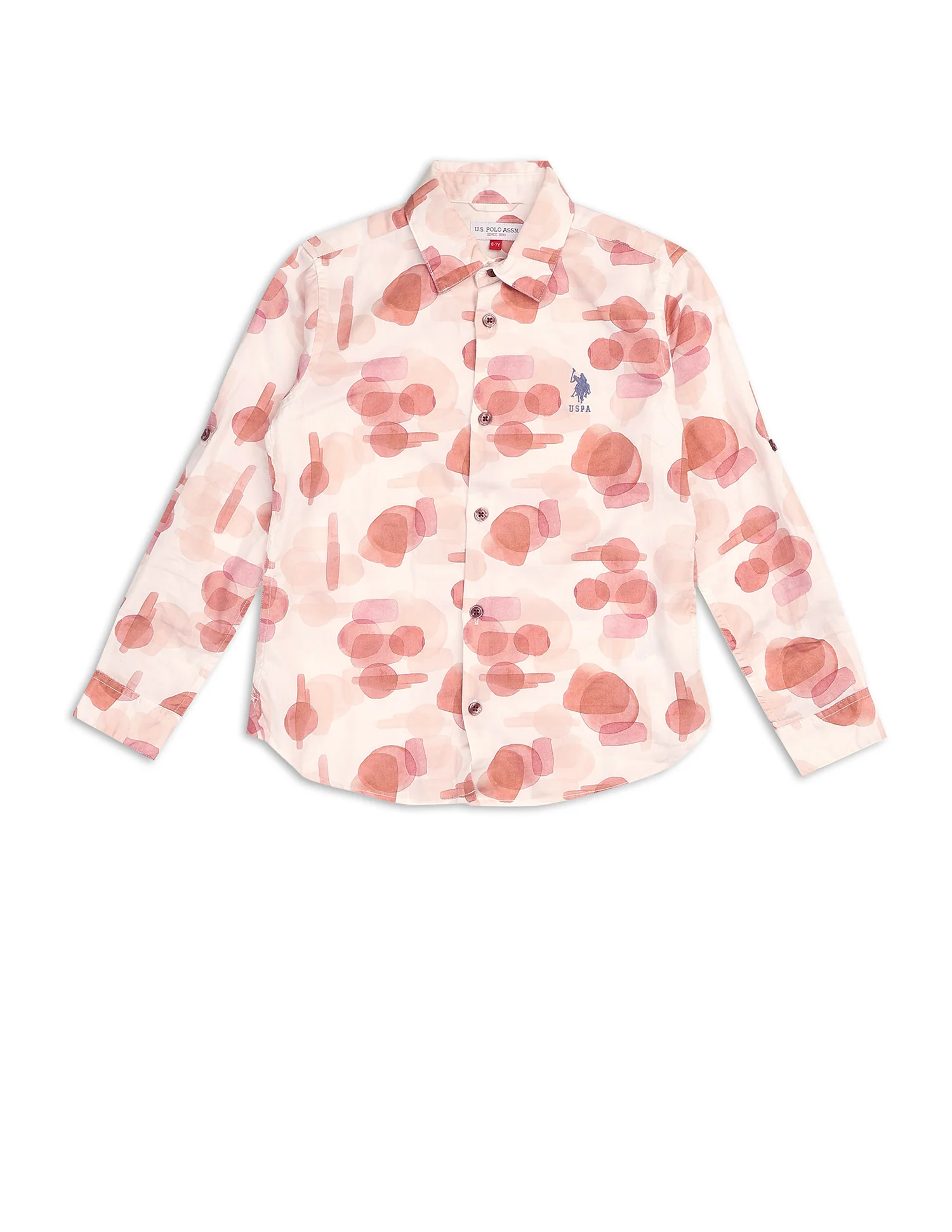 Boys Abstract Printed Satin Shirt - Image 7
