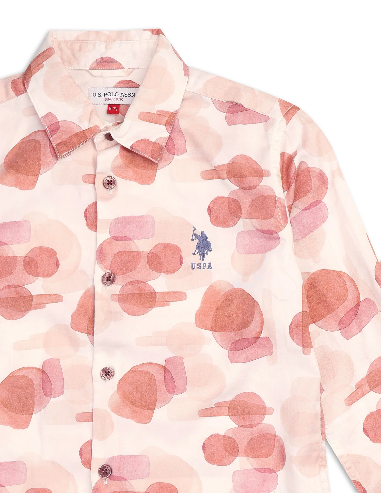 Boys Abstract Printed Satin Shirt - Image 9