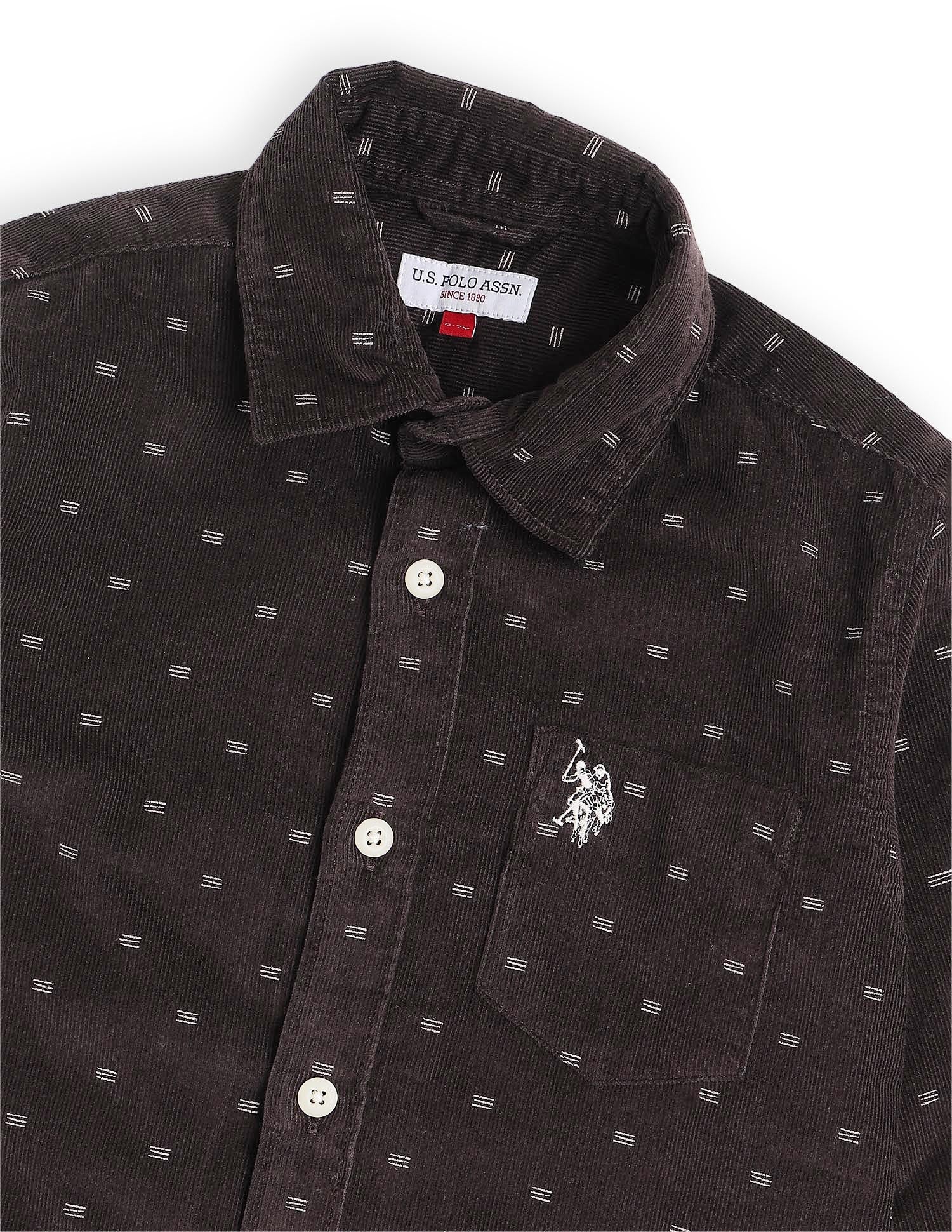 Boys All Over Printed Corduroy Shirt - Image 10