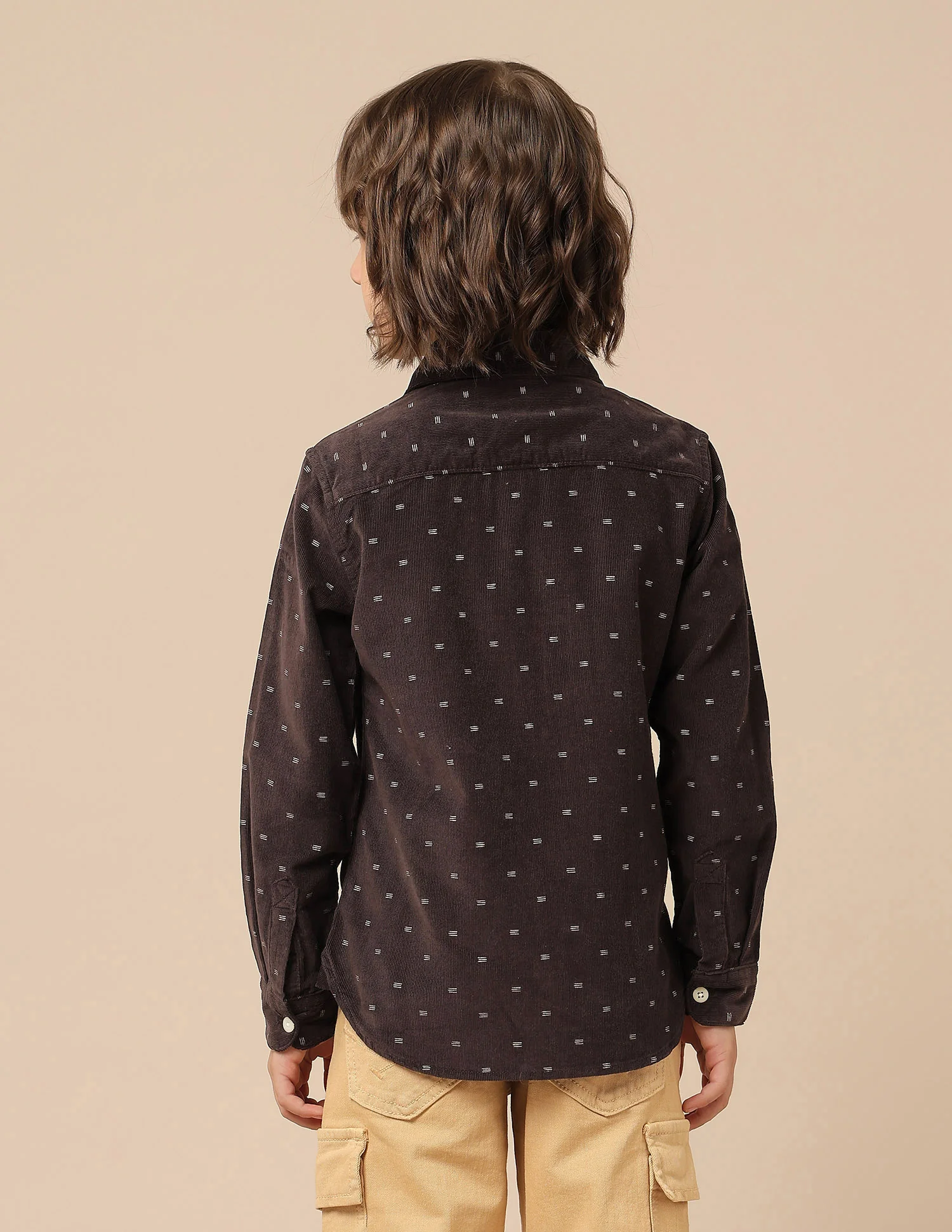 Boys All Over Printed Corduroy Shirt - Image 5