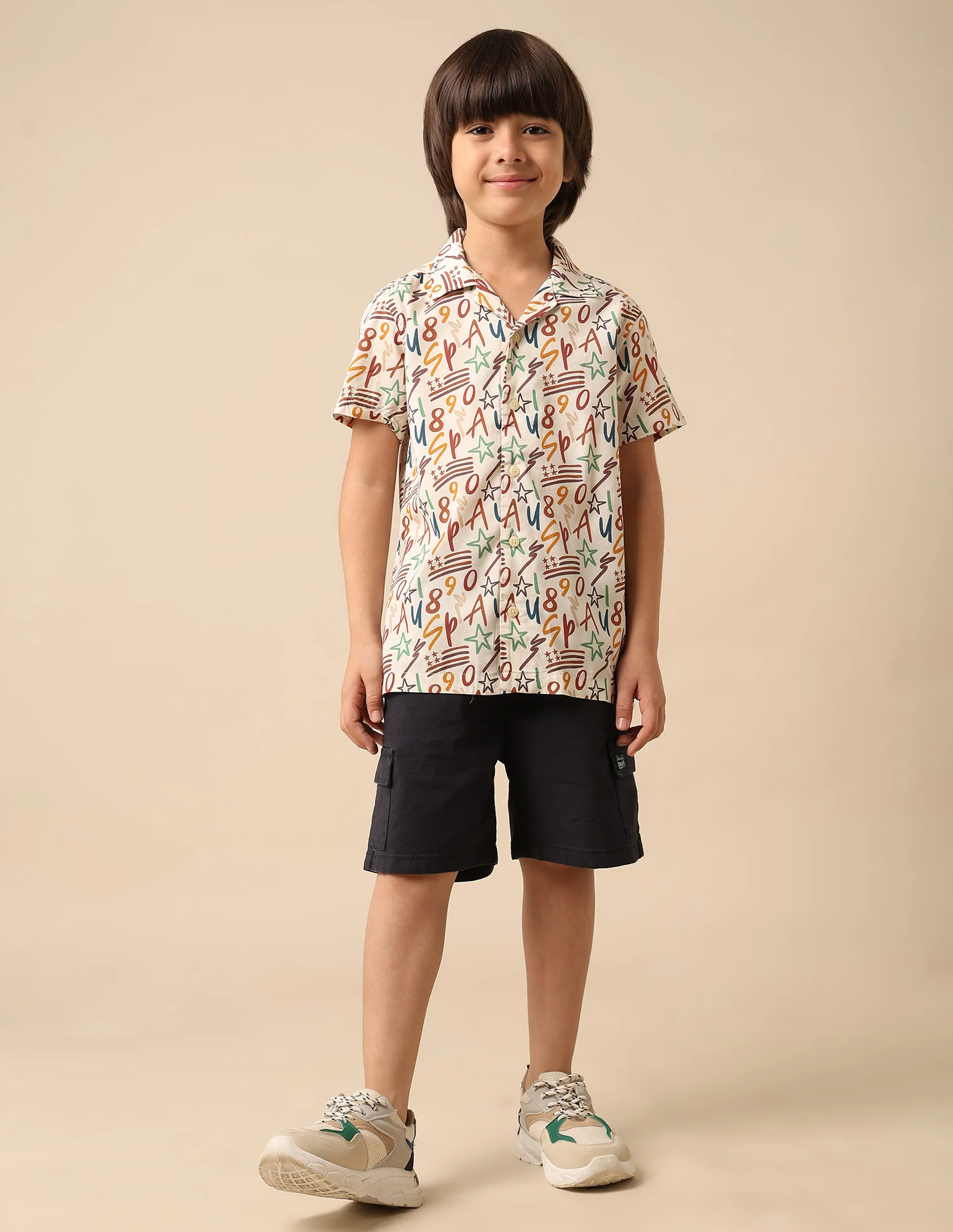 Boys All Over Printed Cuban Shirt - Image 3