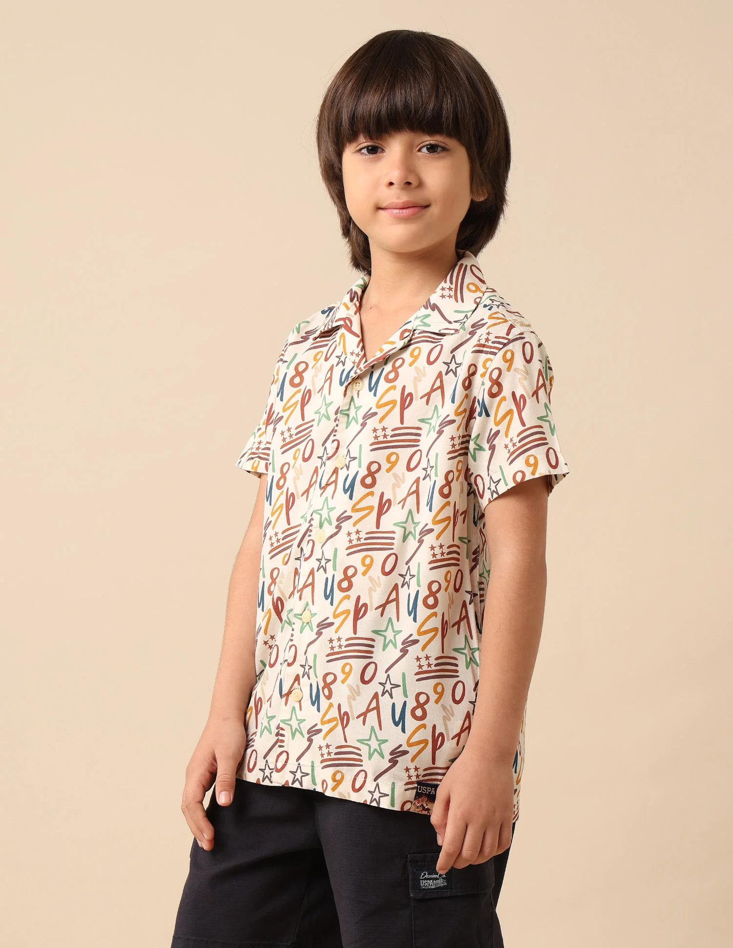 Boys All Over Printed Cuban Shirt - Image 4