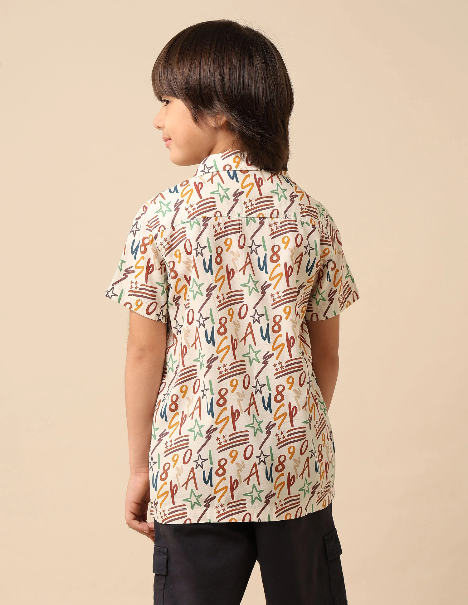 Boys All Over Printed Cuban Shirt - Image 5