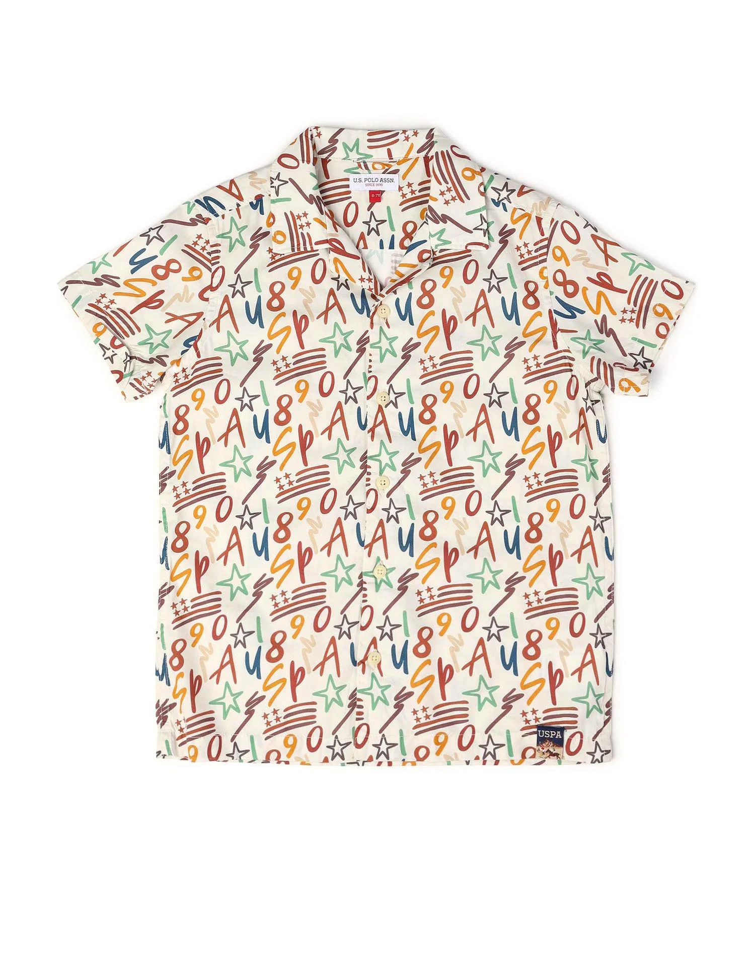 Boys All Over Printed Cuban Shirt - Image 8