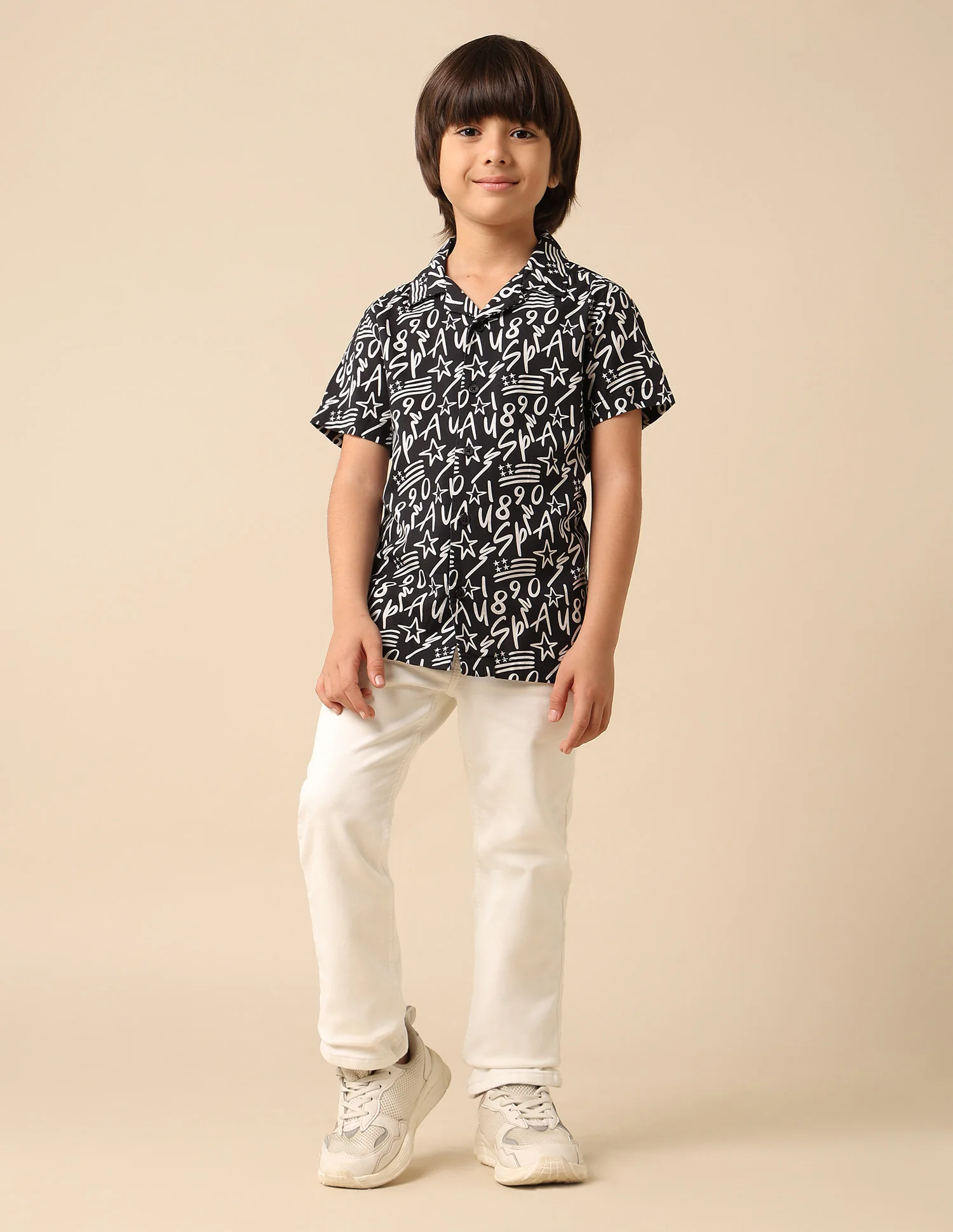 Boys All Over Printed Cuban Shirt - Image 3