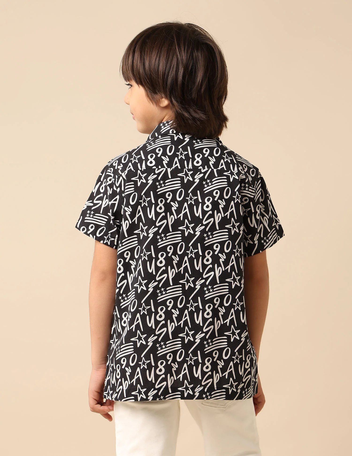 Boys All Over Printed Cuban Shirt - Image 5