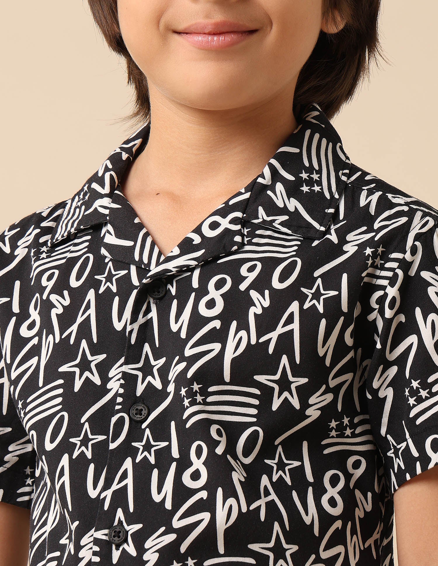 Boys All Over Printed Cuban Shirt - Image 6