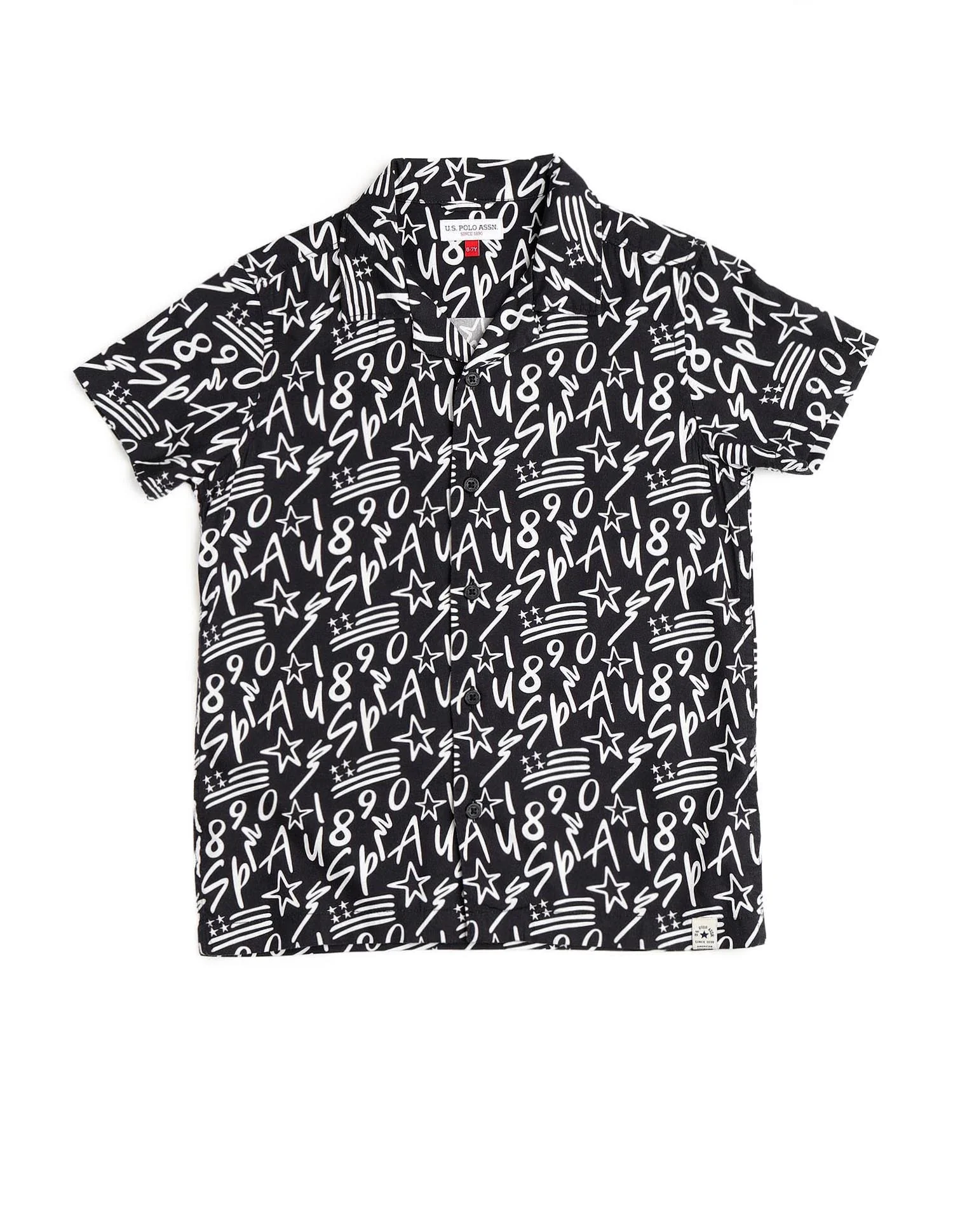 Boys All Over Printed Cuban Shirt - Image 7