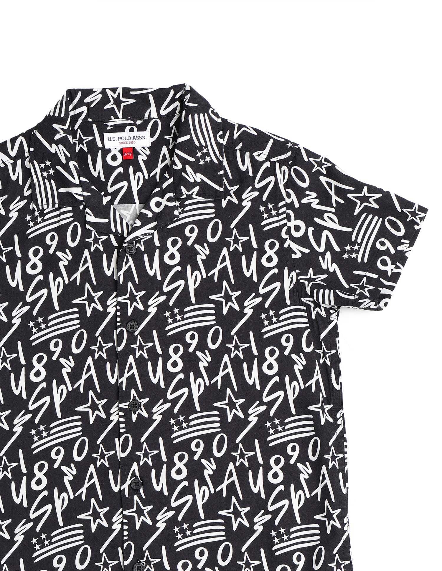 Boys All Over Printed Cuban Shirt - Image 9
