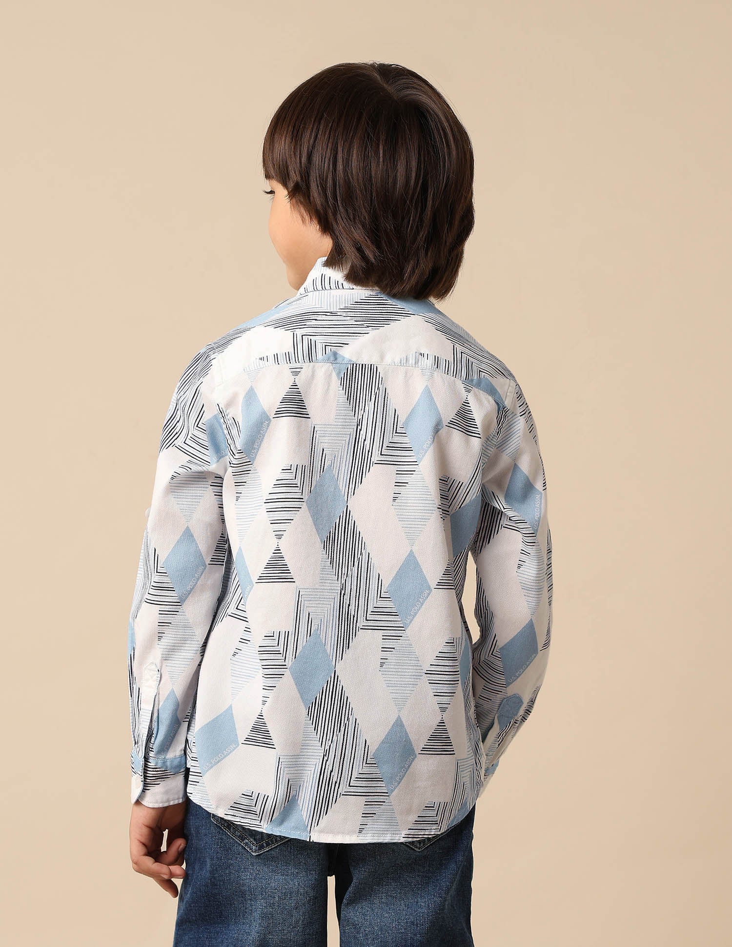 Boys All Over Printed Dobby Shirt - Image 5