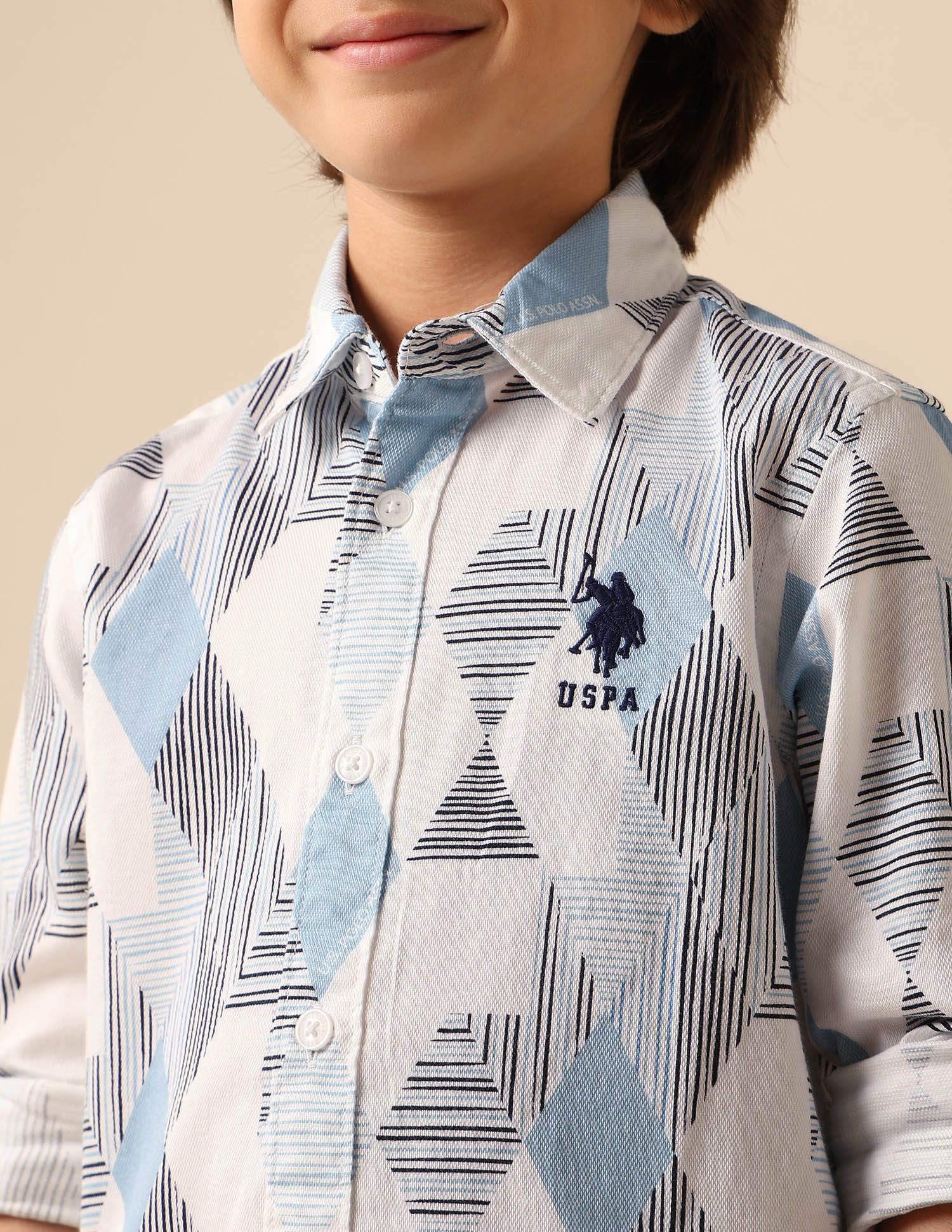 Boys All Over Printed Dobby Shirt - Image 6