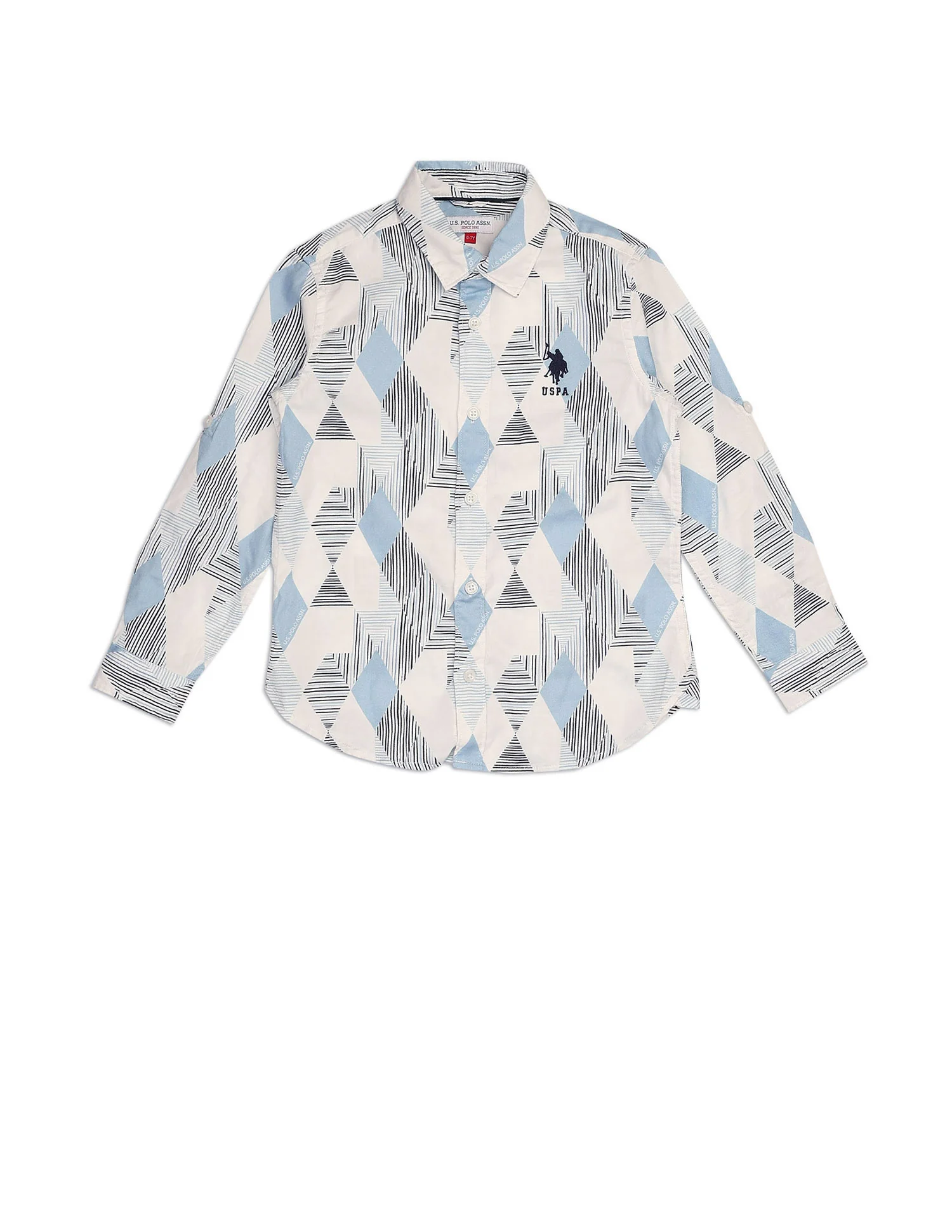 Boys All Over Printed Dobby Shirt - Image 7