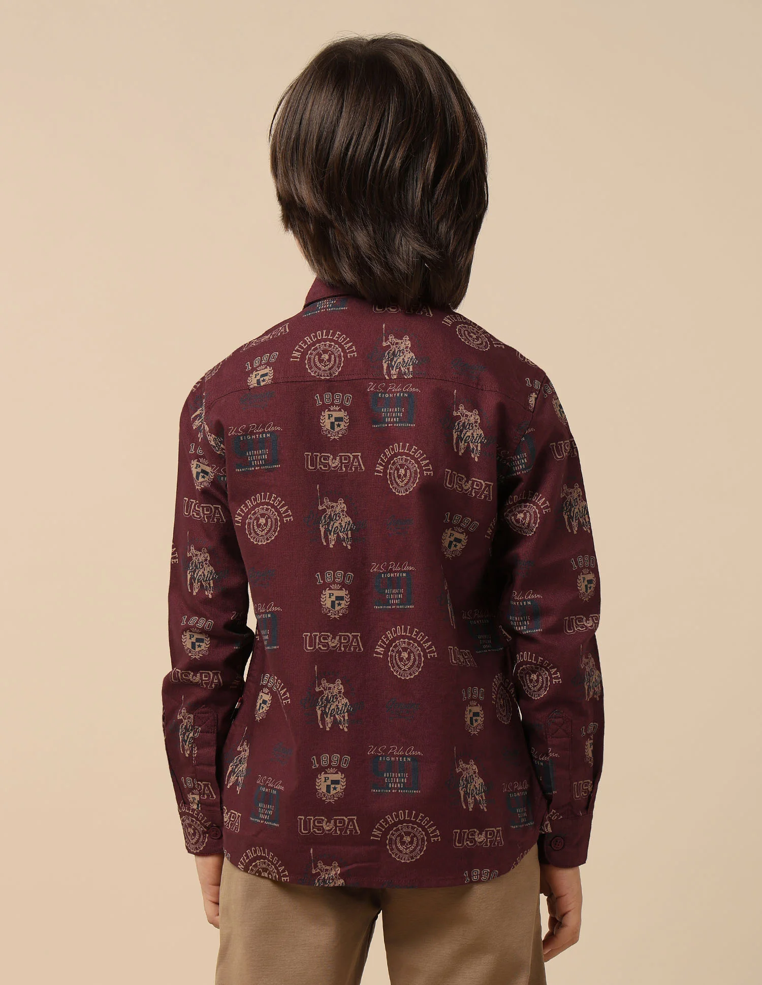 Boys All Over Printed Oxford Shirt - Image 5