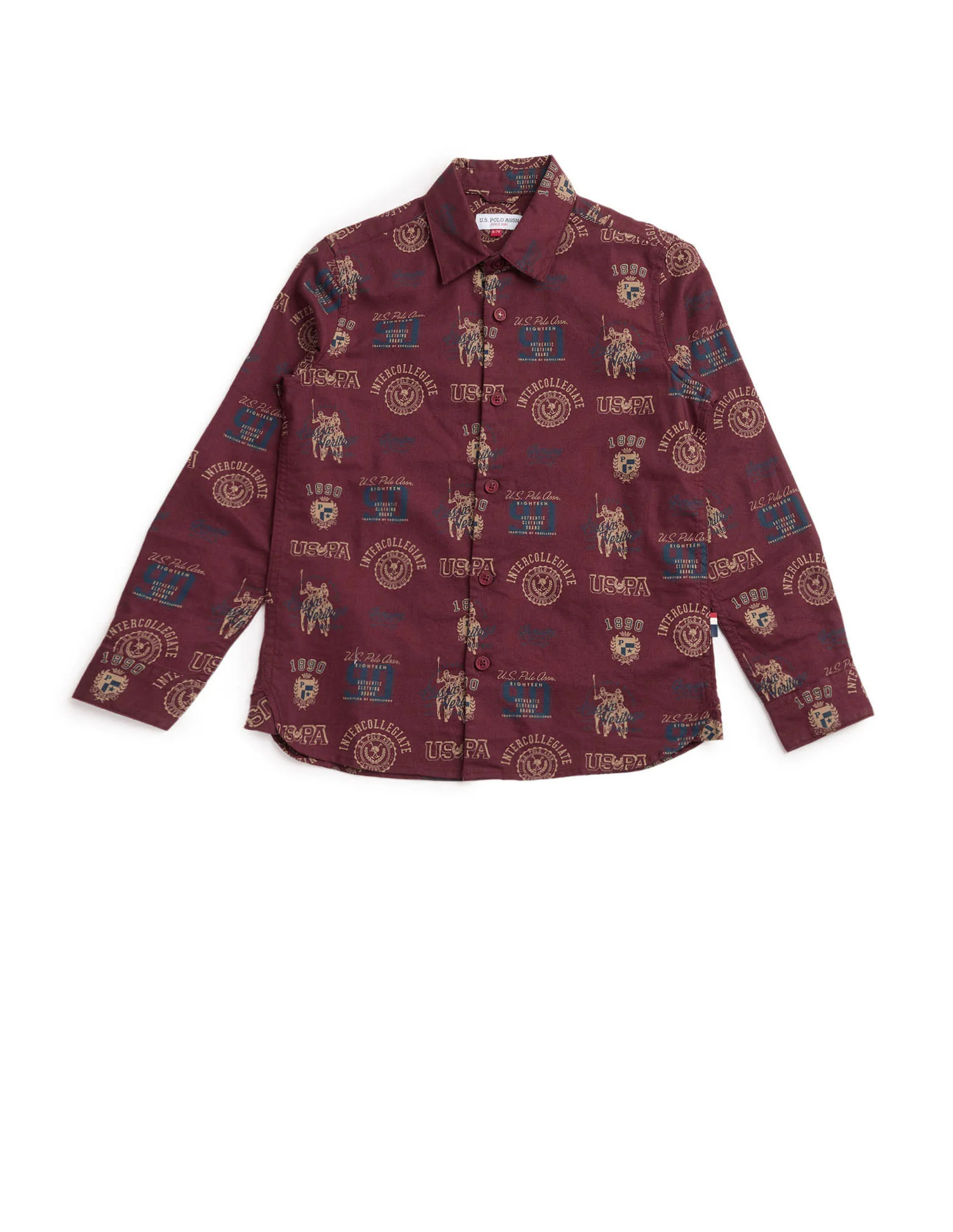 Boys All Over Printed Oxford Shirt - Image 7