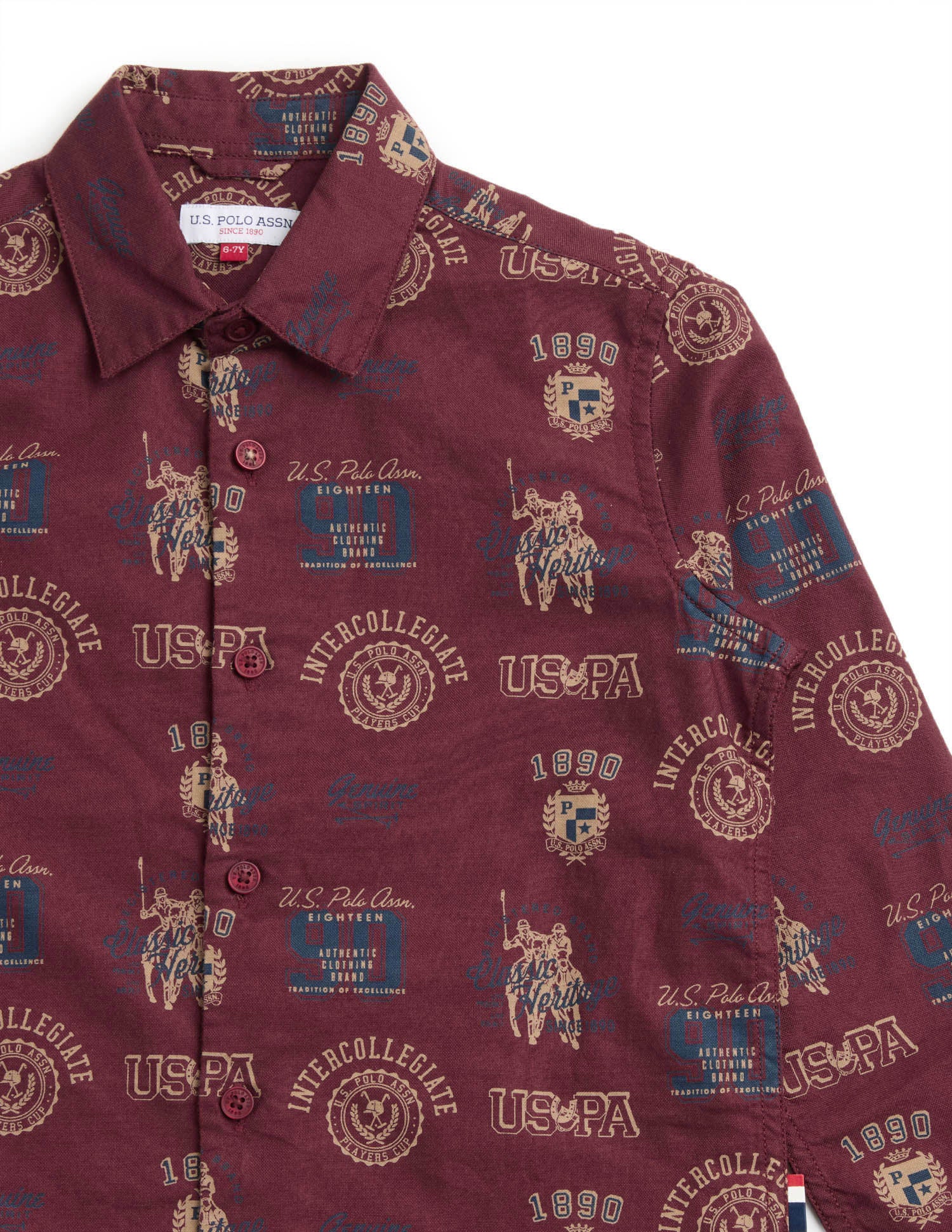 Boys All Over Printed Oxford Shirt - Image 9