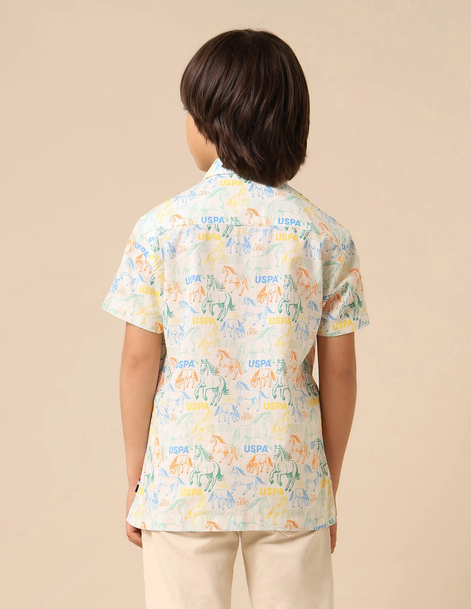 Boys All Over Printed Pure Cotton Shirt - Image 5