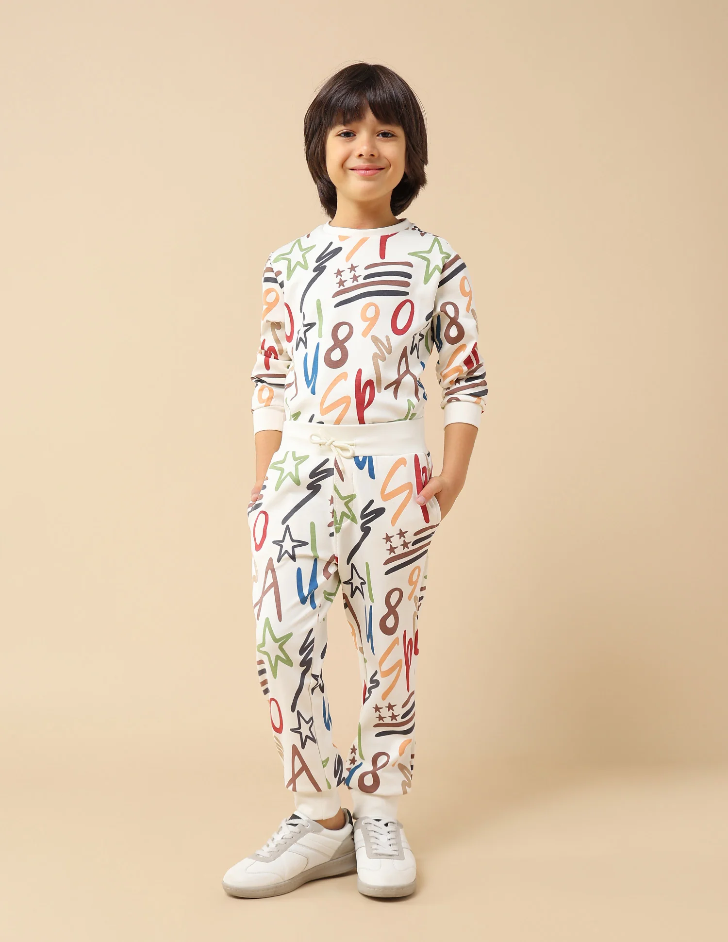 Boys All-Over Printed Regular Fit Joggers - Image 3