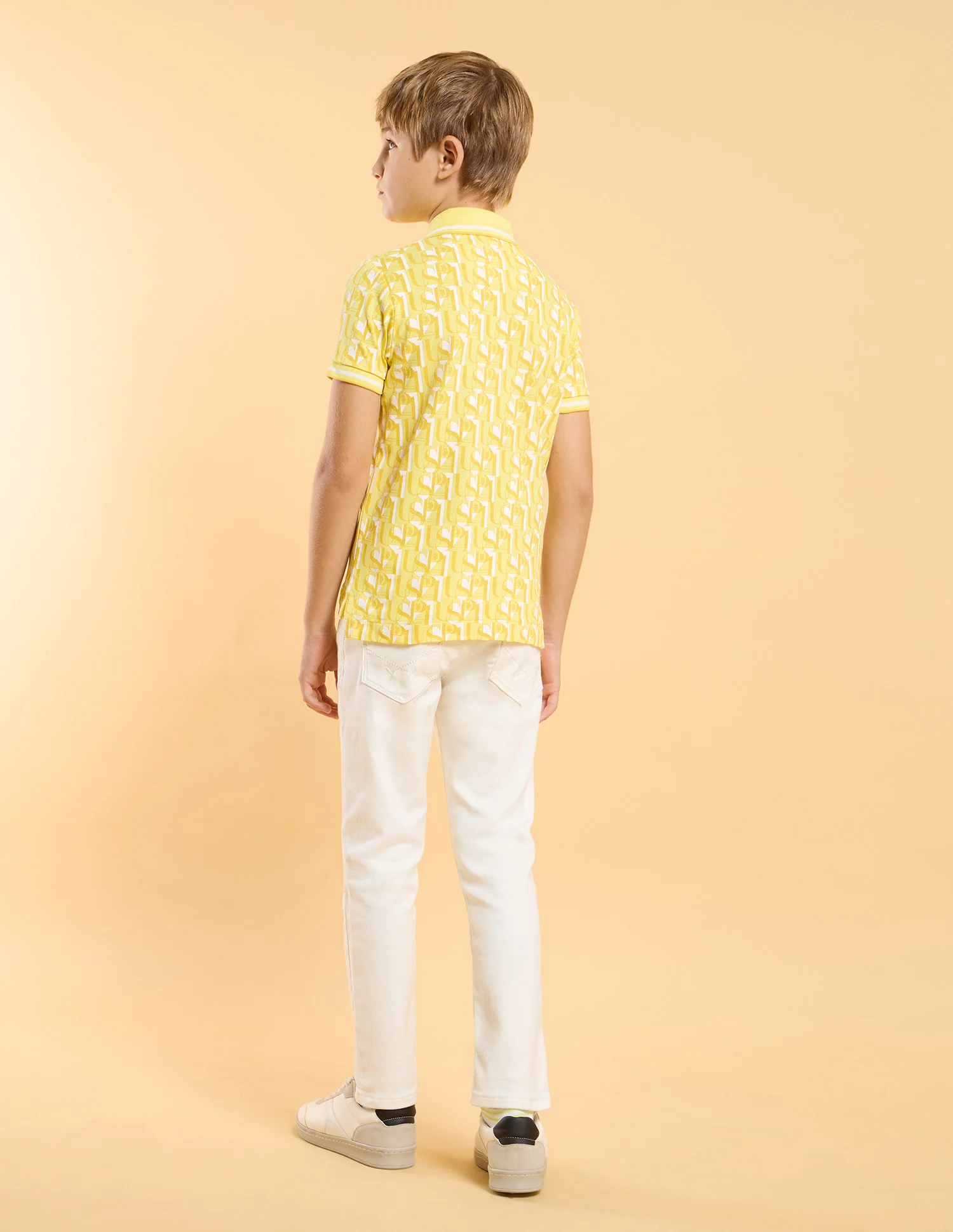 Boys All Over Printed Regular Fit Polo Shirt - Image 4